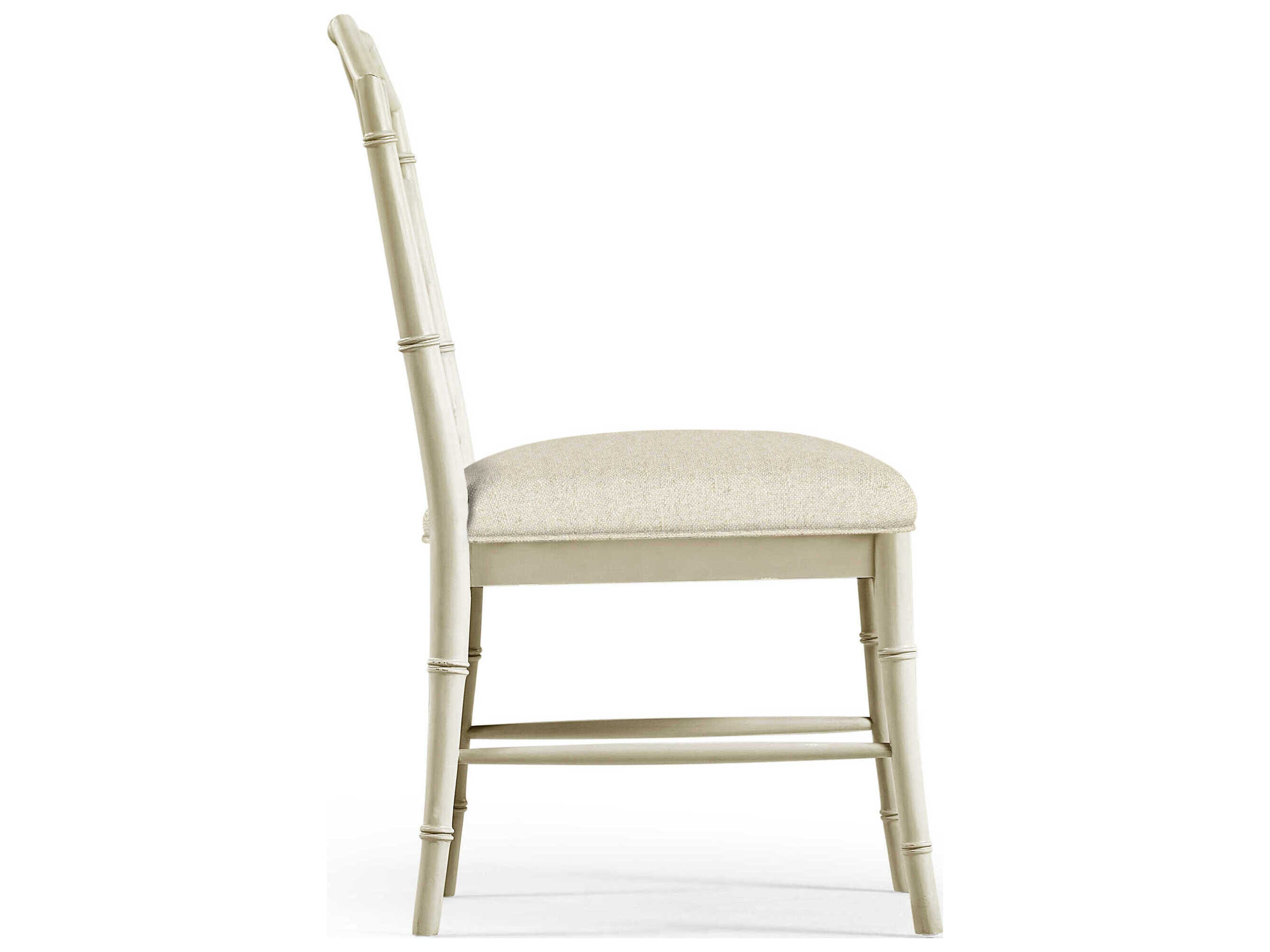 Jonathan Charles Timeless Beech Wood Gray Upholstered Armless Dining Chair