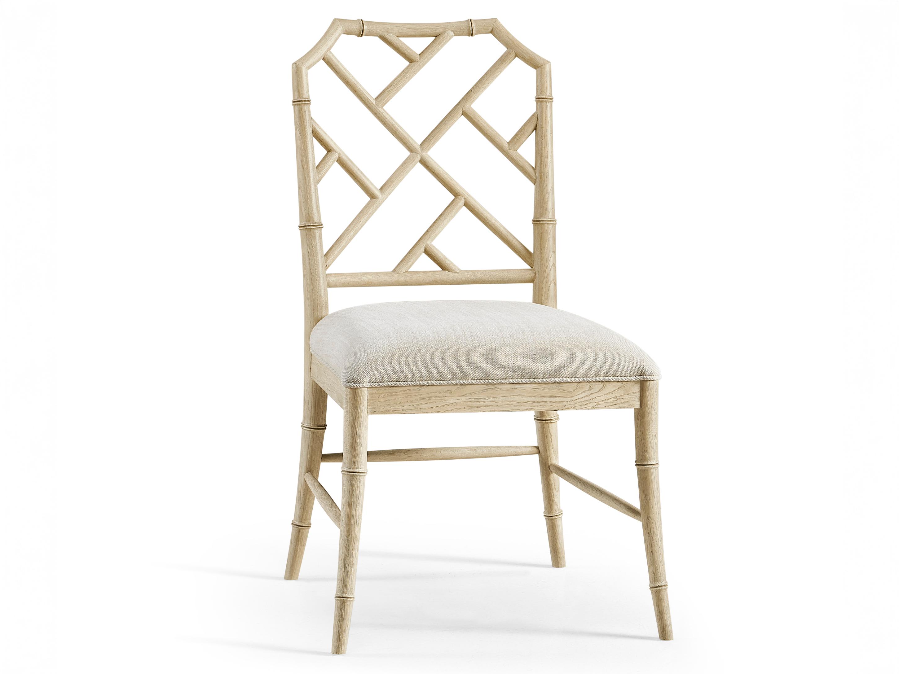Jonathan Charles Timeless Oak Wood Upholstered Side Dining Chair
