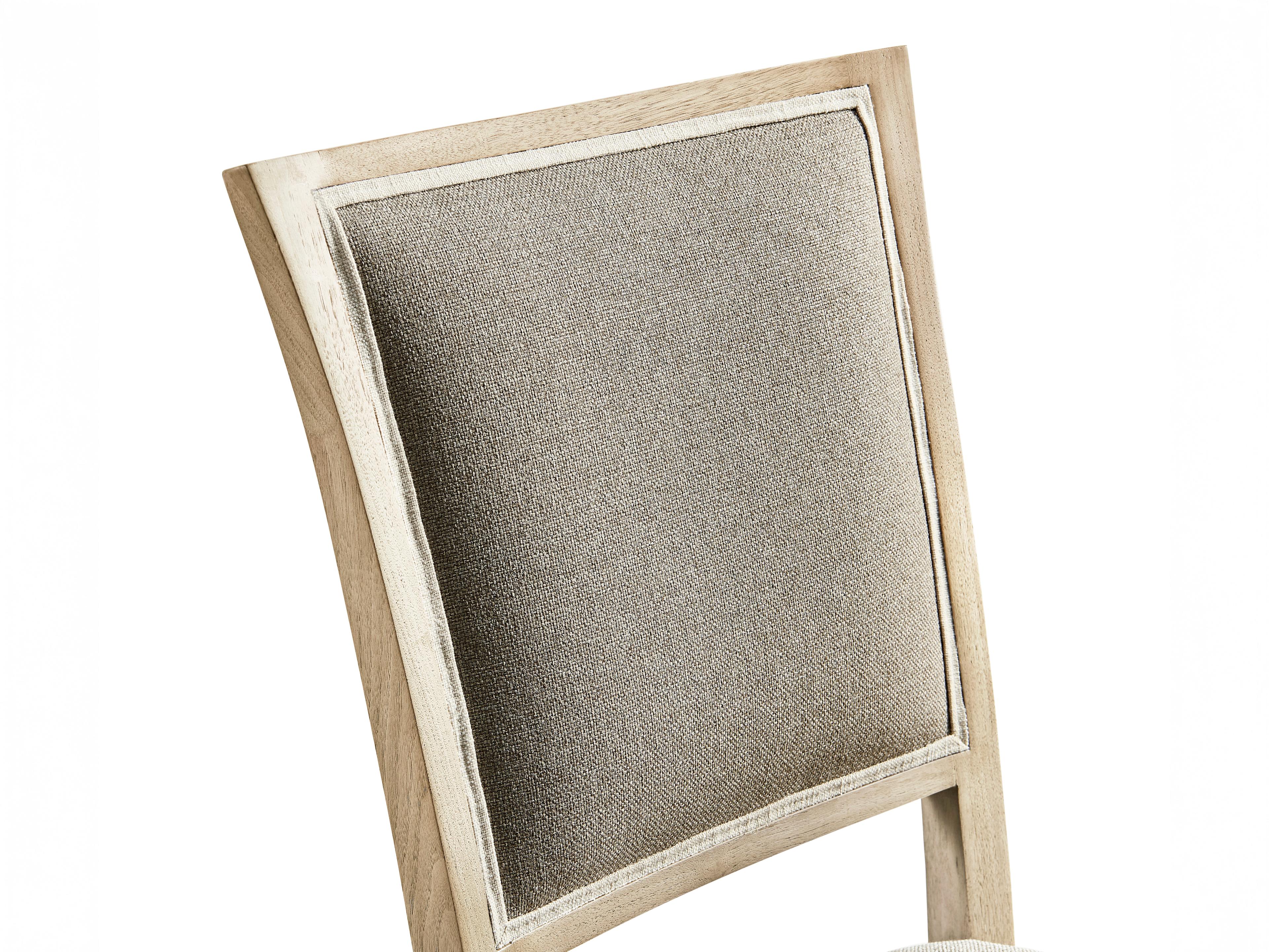 Jonathan Charles Timeless Beech Wood Brown Upholstered Side Dining Chair