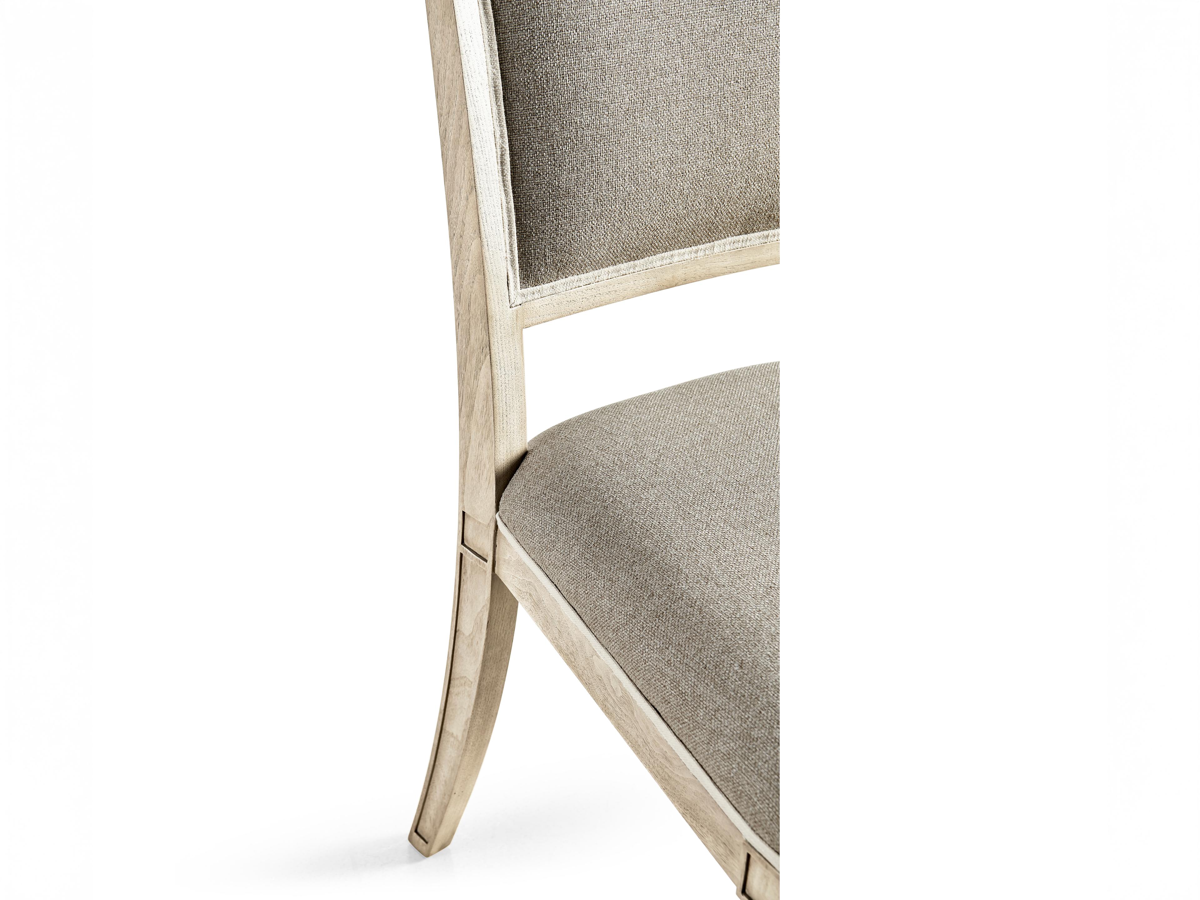 Jonathan Charles Timeless Beech Wood Brown Upholstered Side Dining Chair