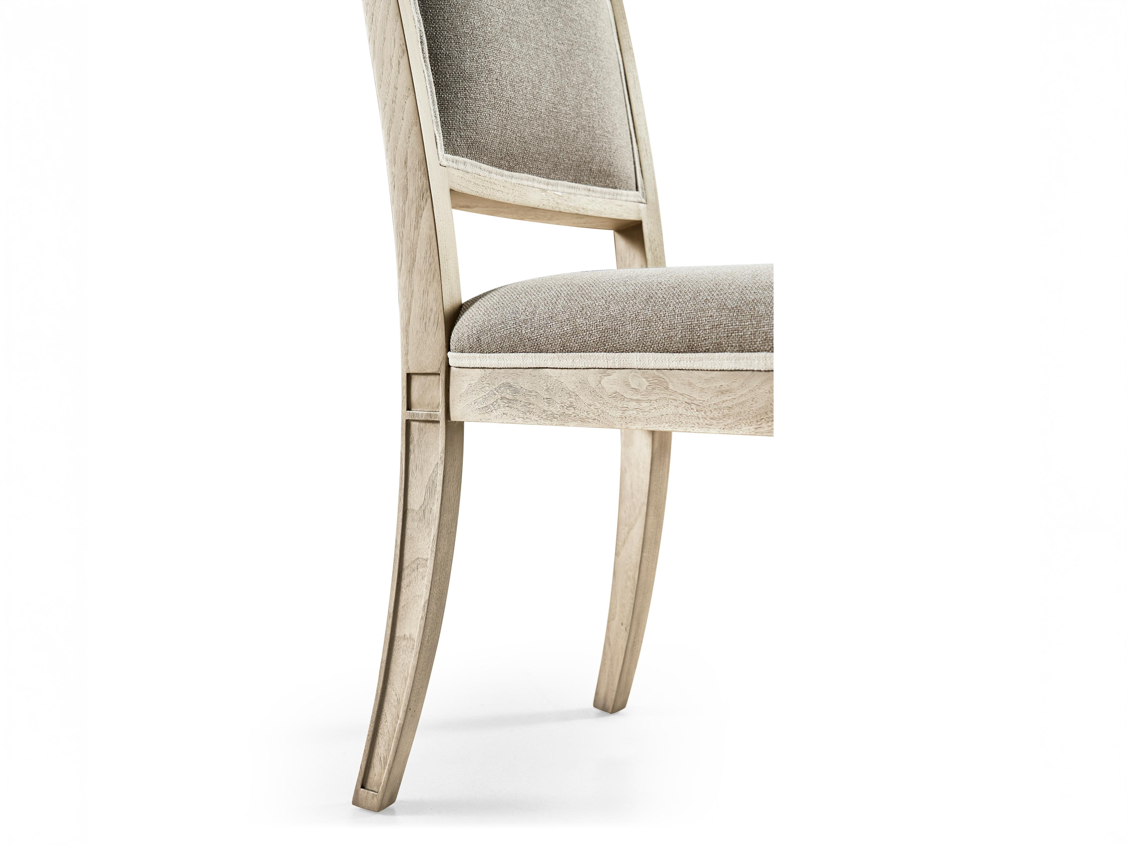 Jonathan Charles Timeless Beech Wood Brown Upholstered Side Dining Chair