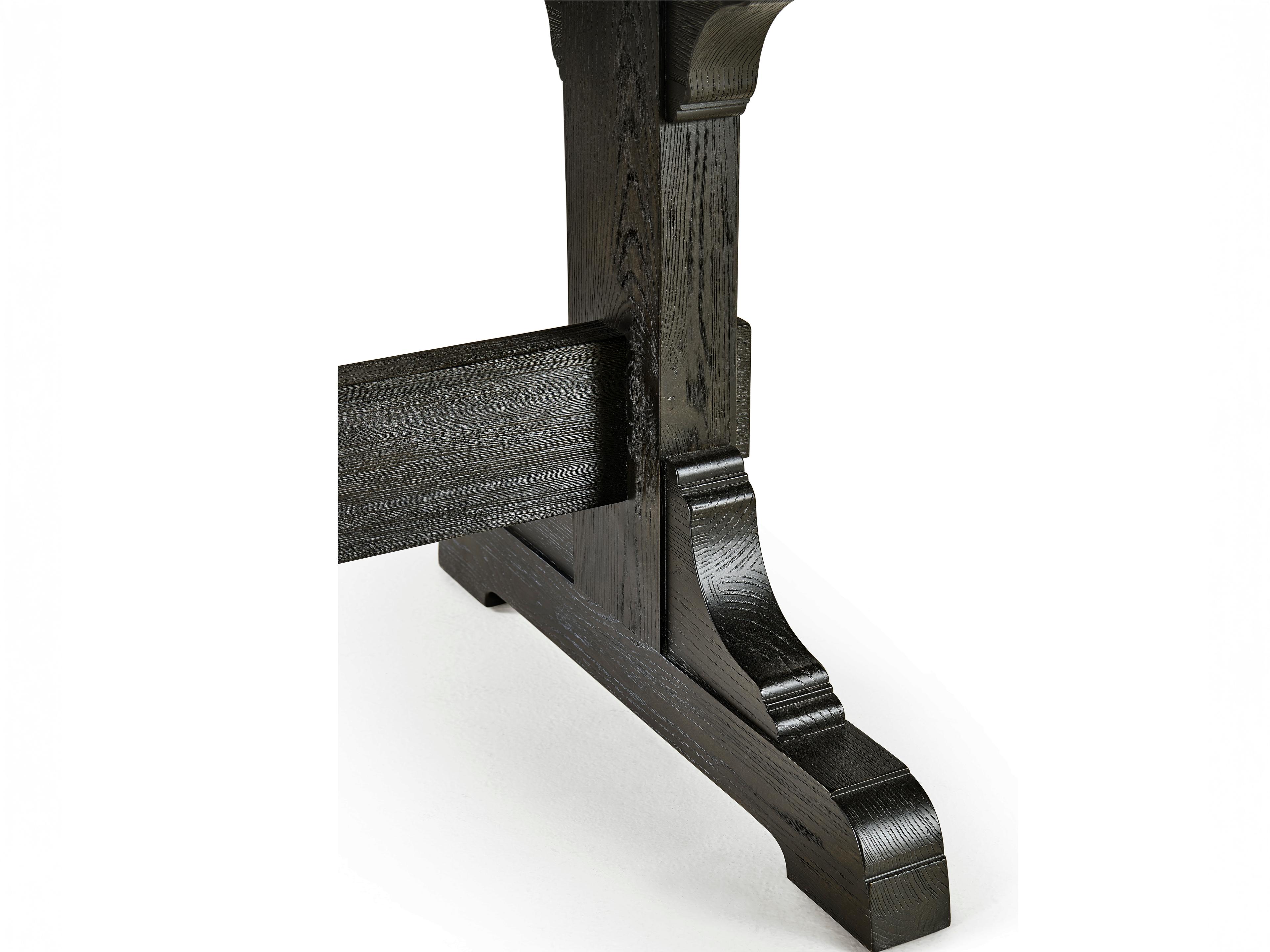 Jonathan Charles Timeless Rectangular Wood Ebonized Oak Dining Table