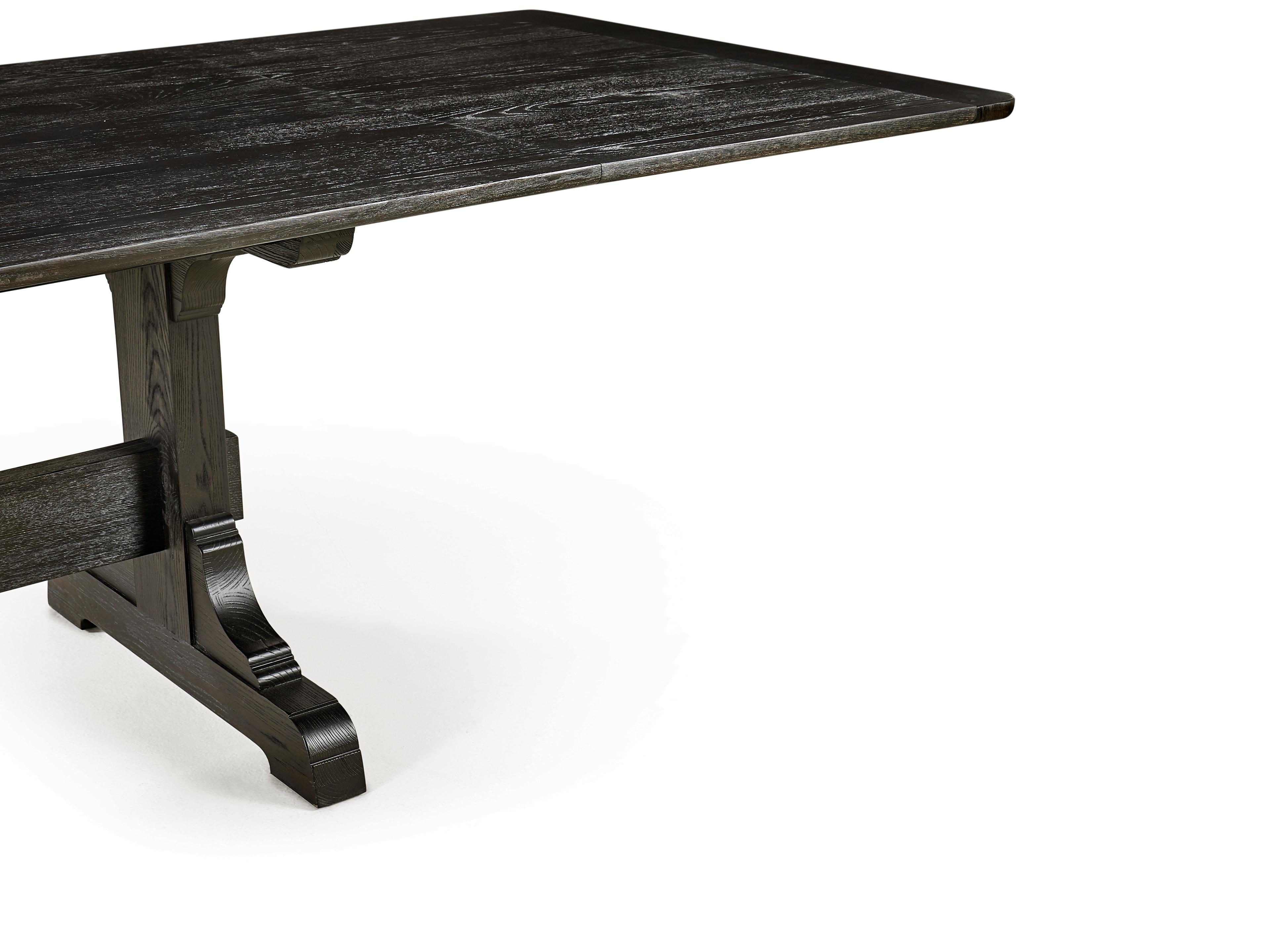 Jonathan Charles Timeless Rectangular Wood Ebonized Oak Dining Table