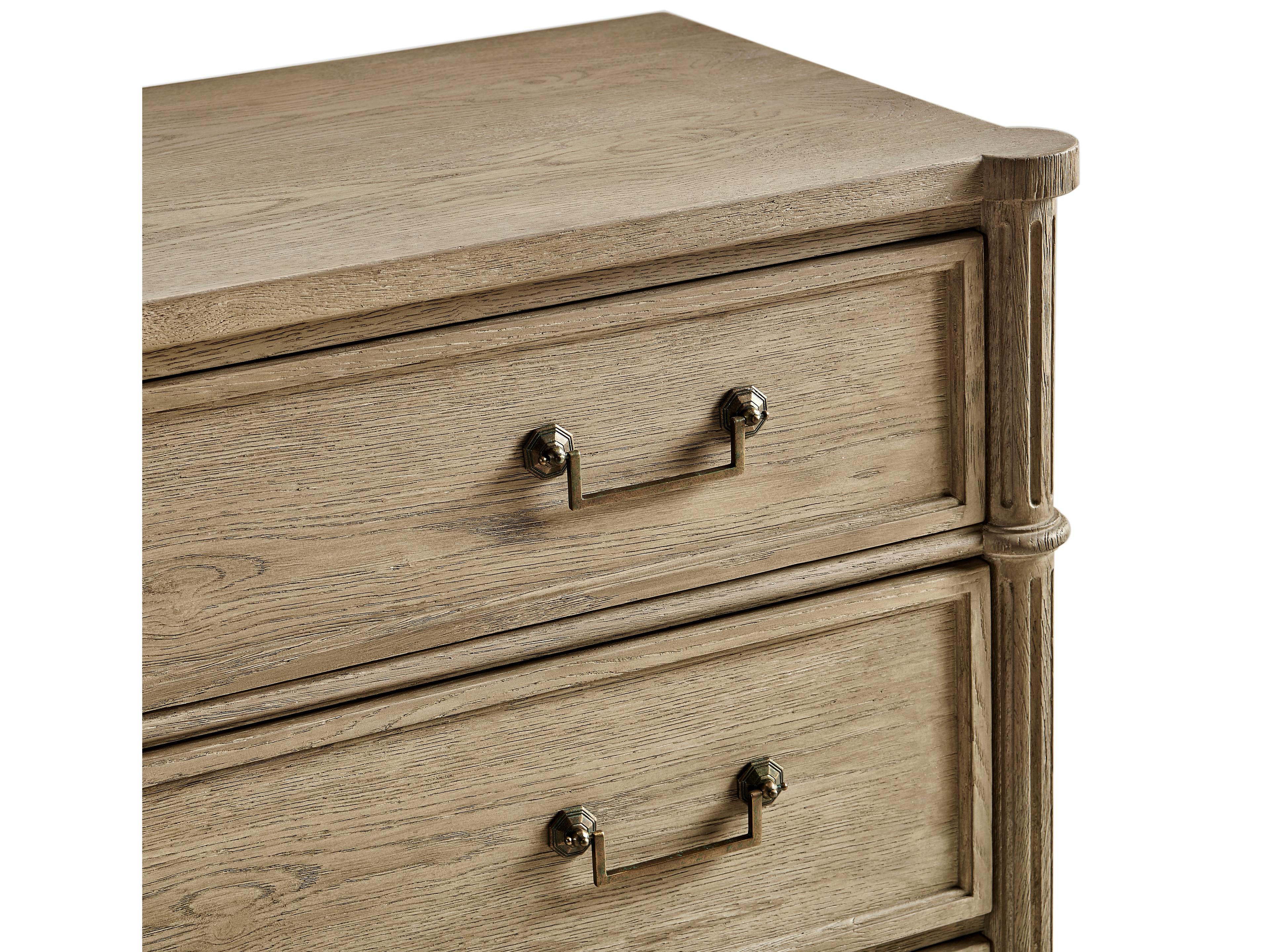 Jonathan Charles Timeless 3-Drawers Brown Chestnut Wood Dresser