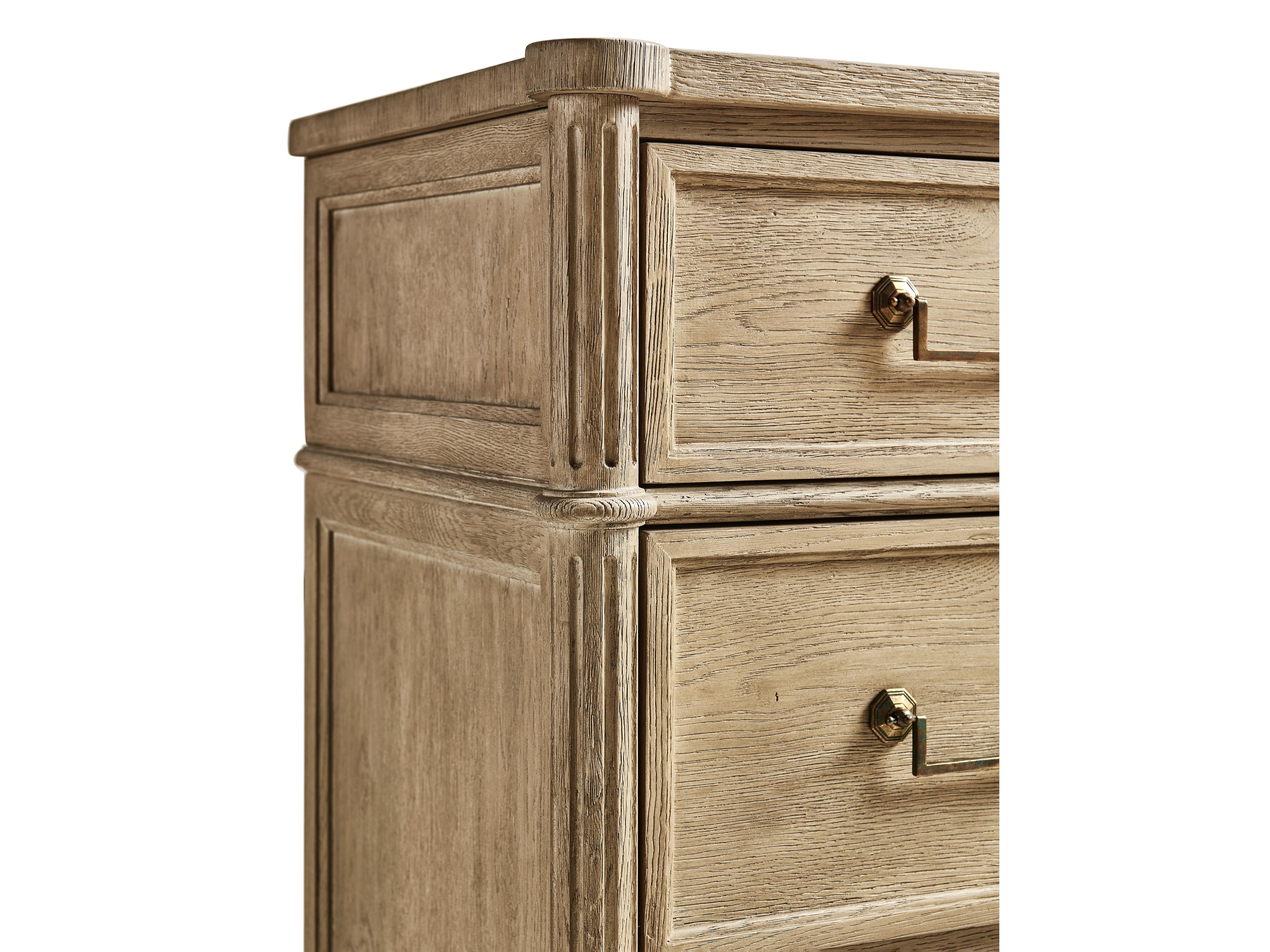 Jonathan Charles Timeless 3-Drawers Brown Chestnut Wood Dresser