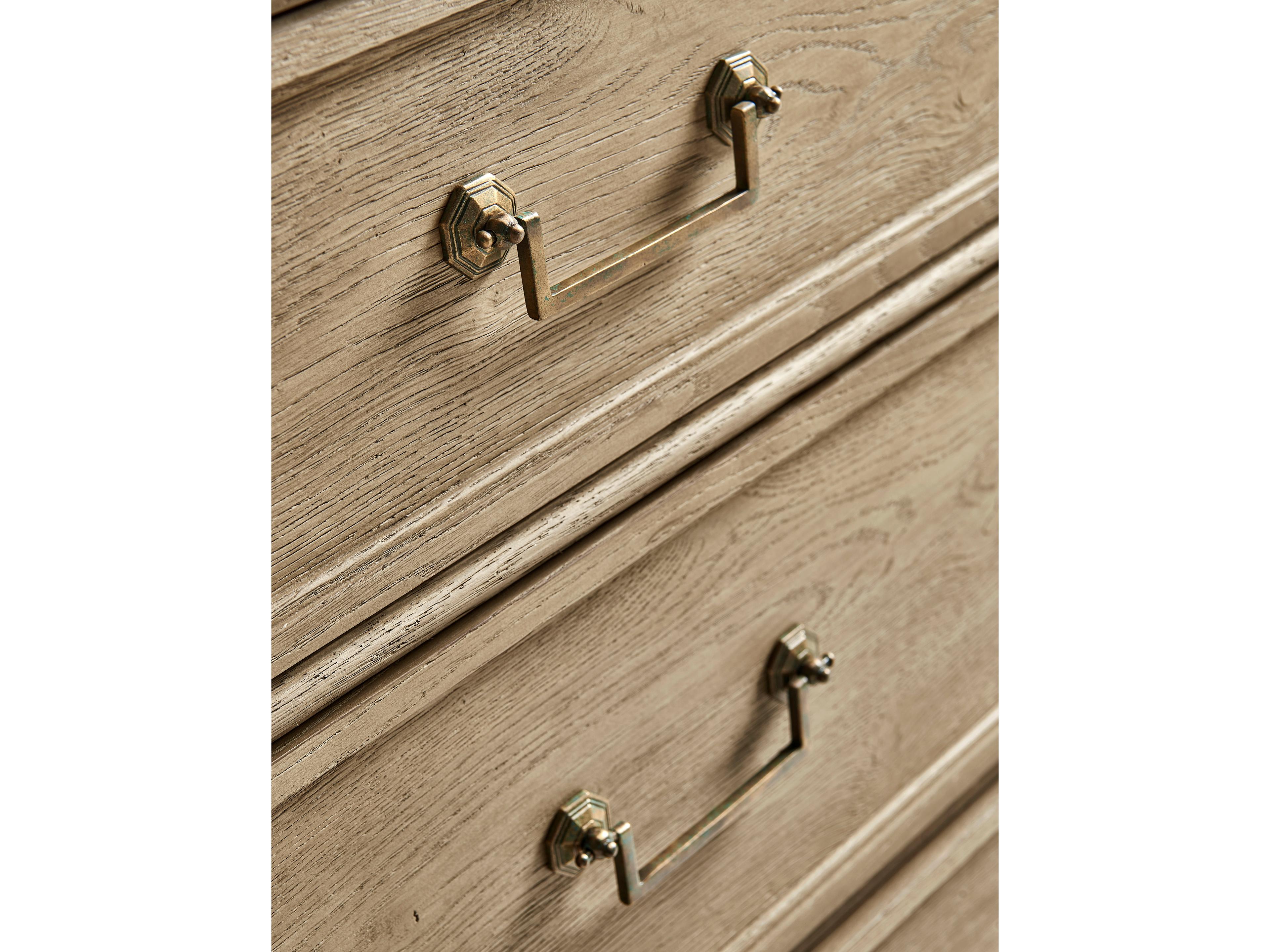 Jonathan Charles Timeless 3-Drawers Brown Chestnut Wood Dresser