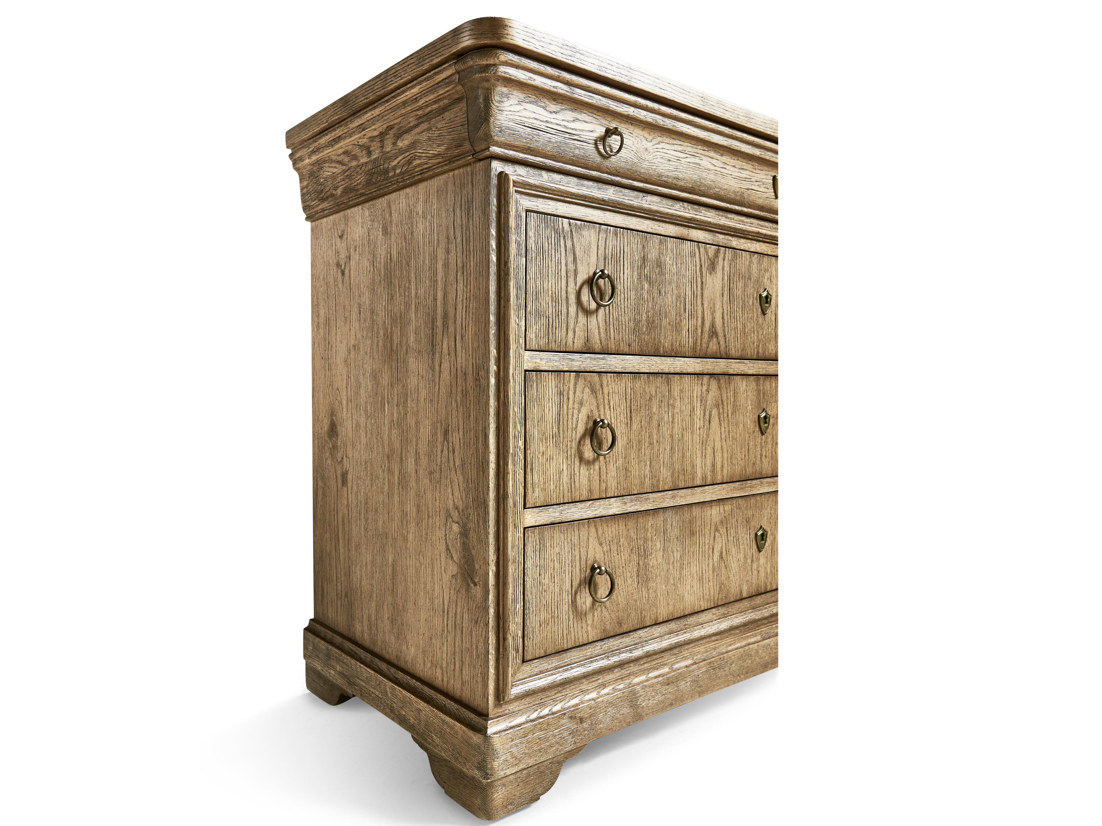 Jonathan Charles Timeless 5-Drawers Oak Wood Double Dresser