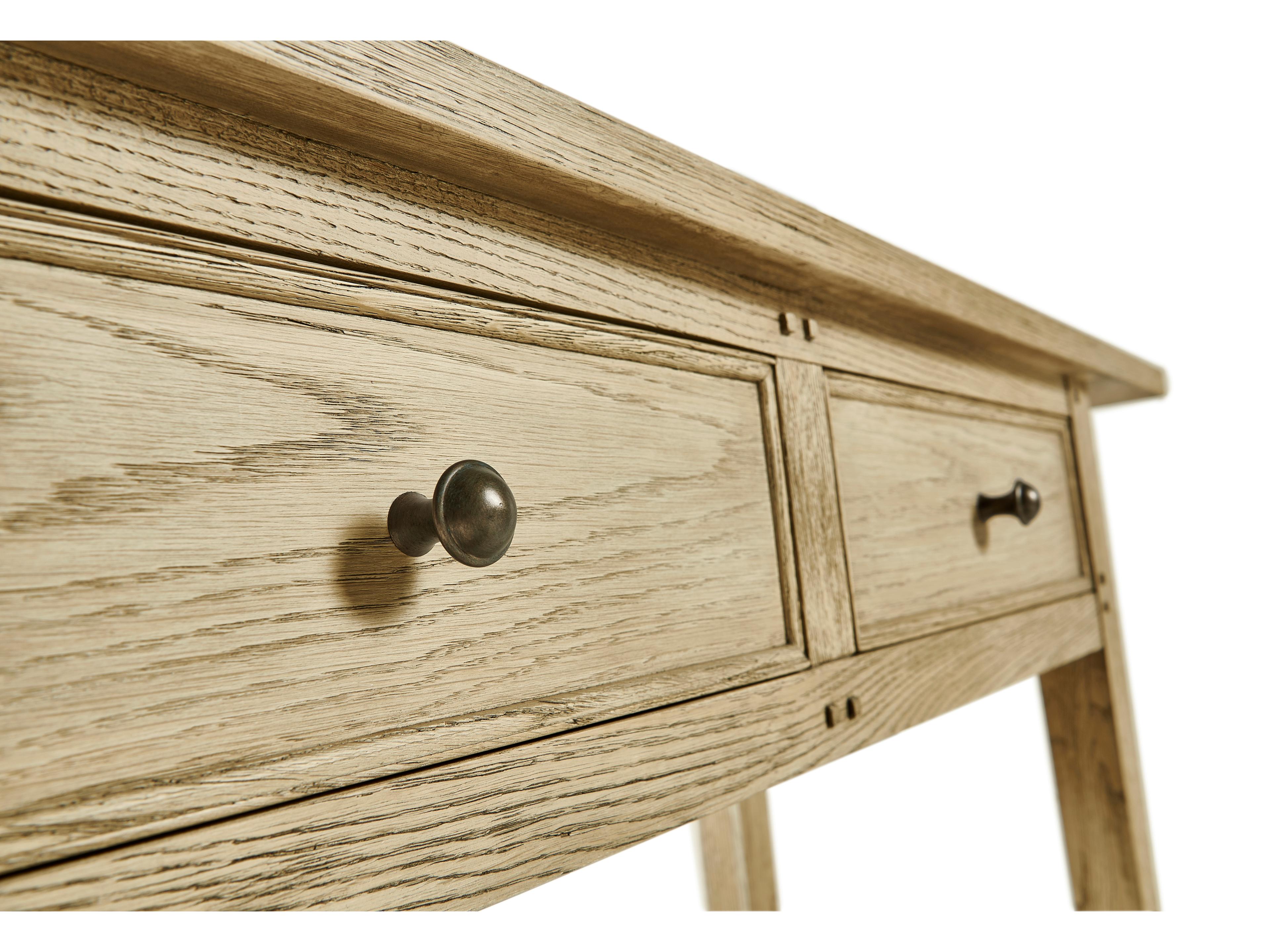 Jonathan Charles Timeless Rectangular Wood Bleached Chestnut Console Table