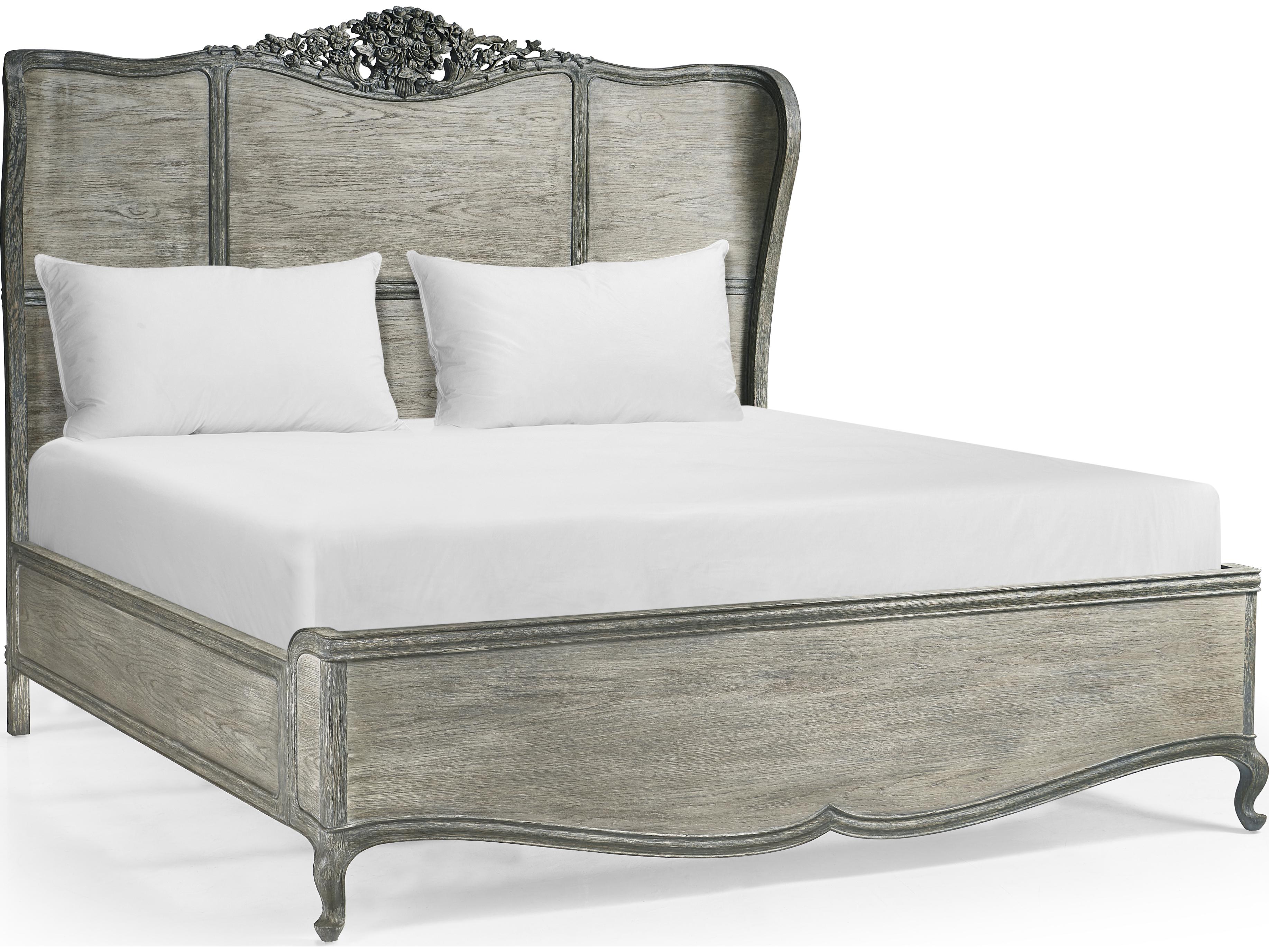 Jonathan Charles William Yeoward Chipped Blue Oak Wood King Shelter Bed