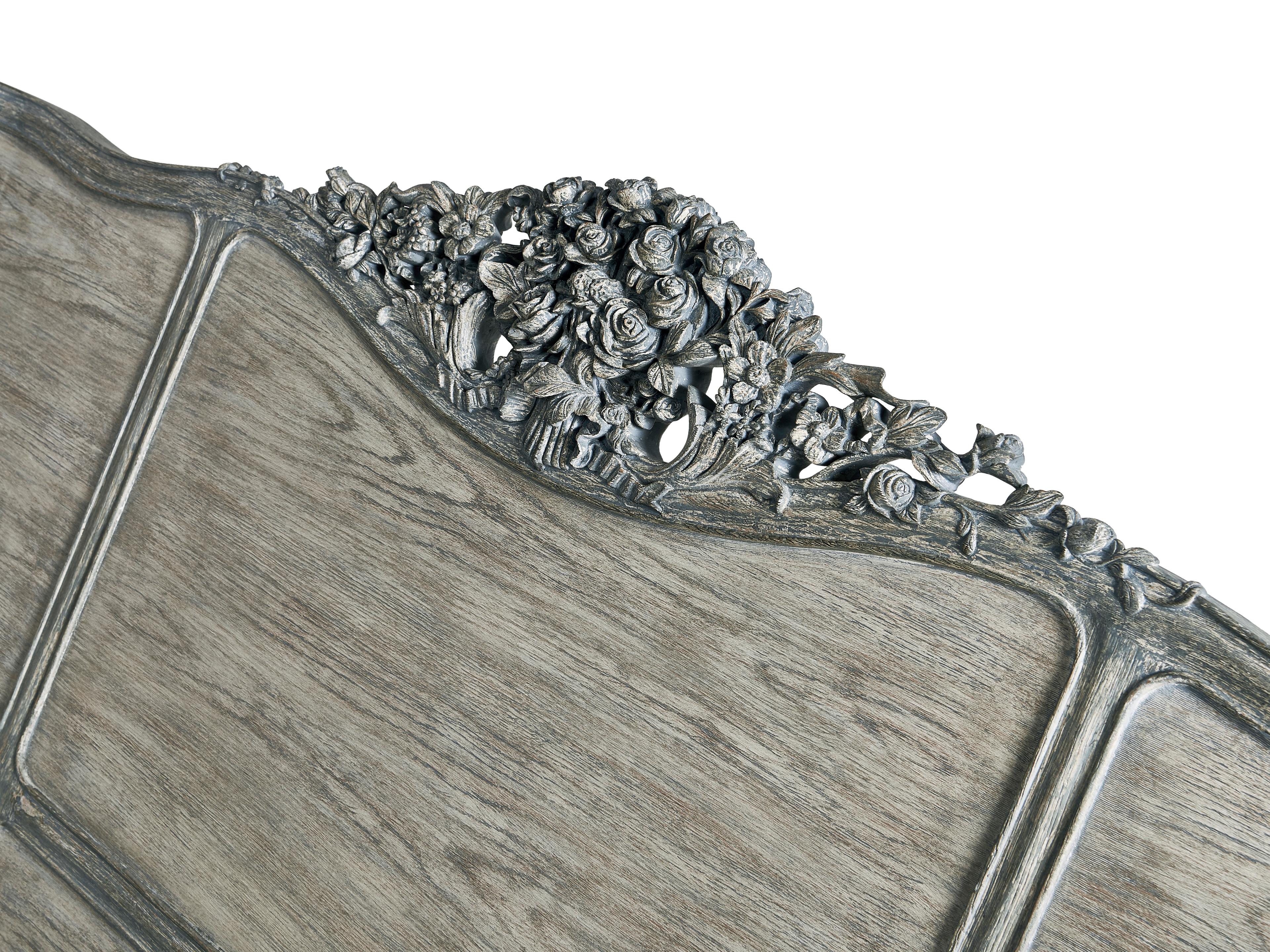 Jonathan Charles William Yeoward Chipped Blue Oak Wood King Shelter Bed