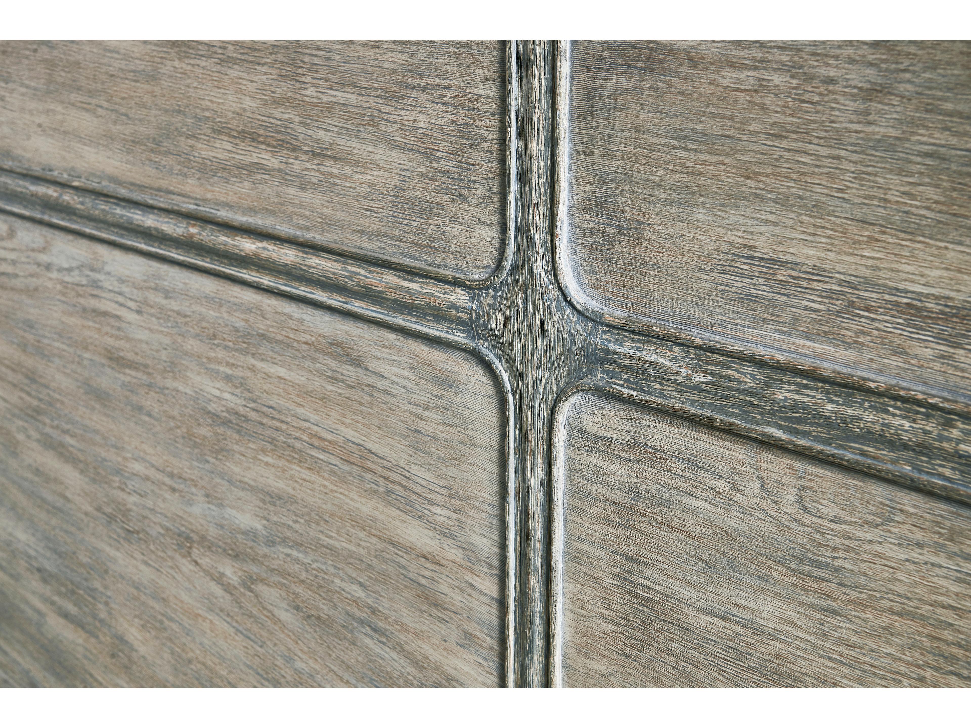 Jonathan Charles William Yeoward Chipped Blue Oak Wood King Shelter Bed