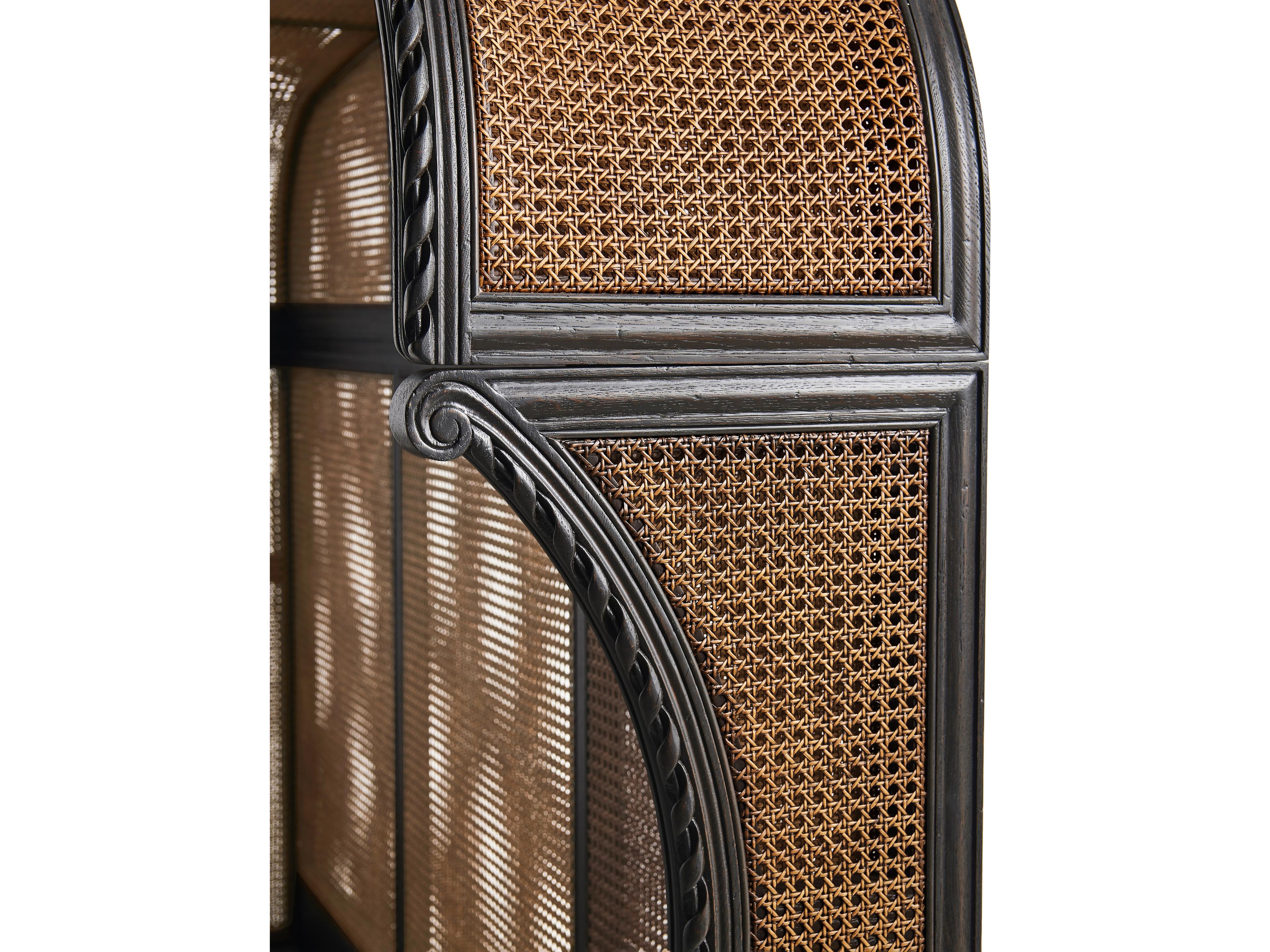 Jonathan Charles Jc Traditional Ebonized Oak Black Wood King Shelter Bed