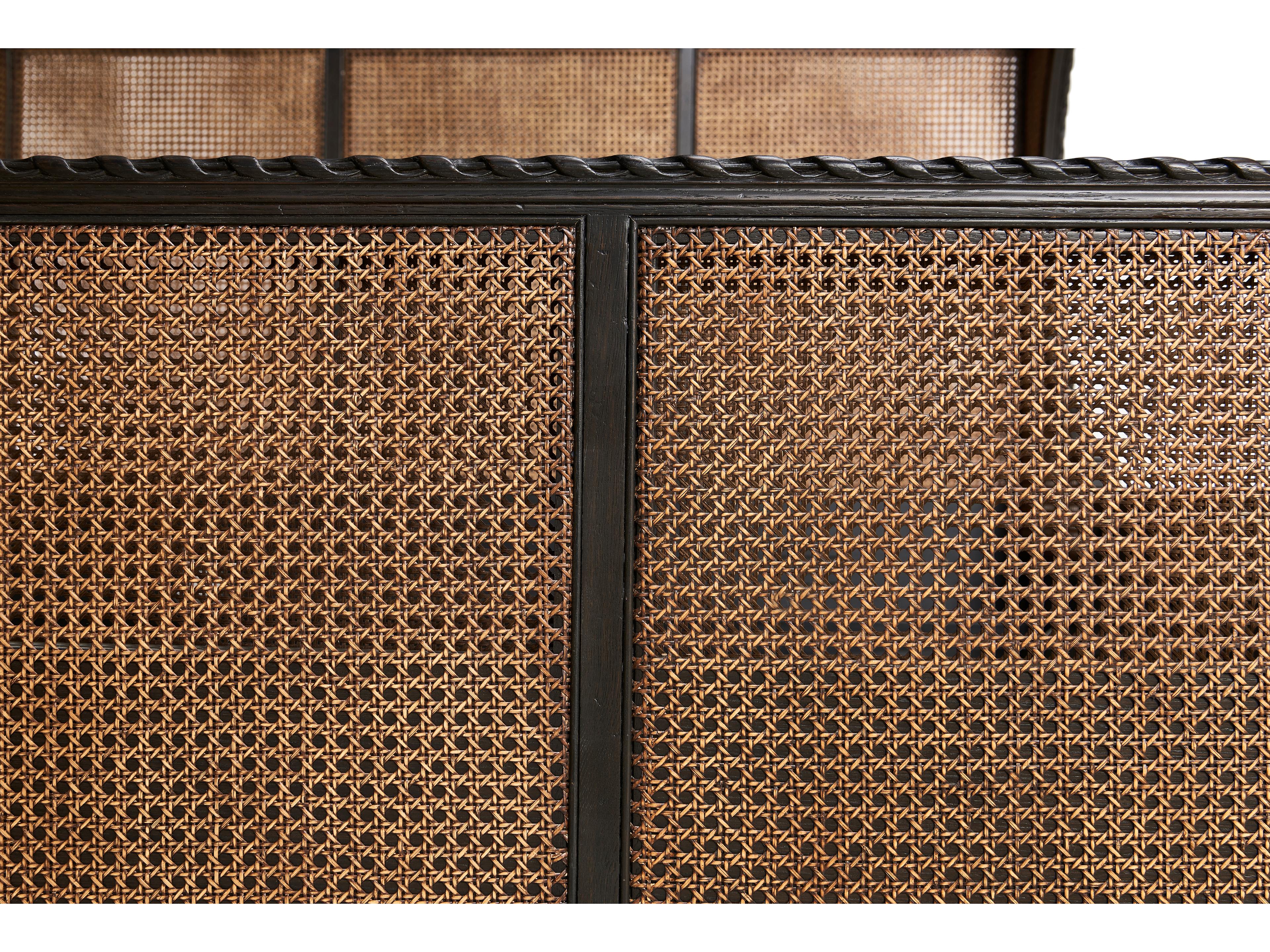 Jonathan Charles Jc Traditional Ebonized Oak Black Wood King Shelter Bed