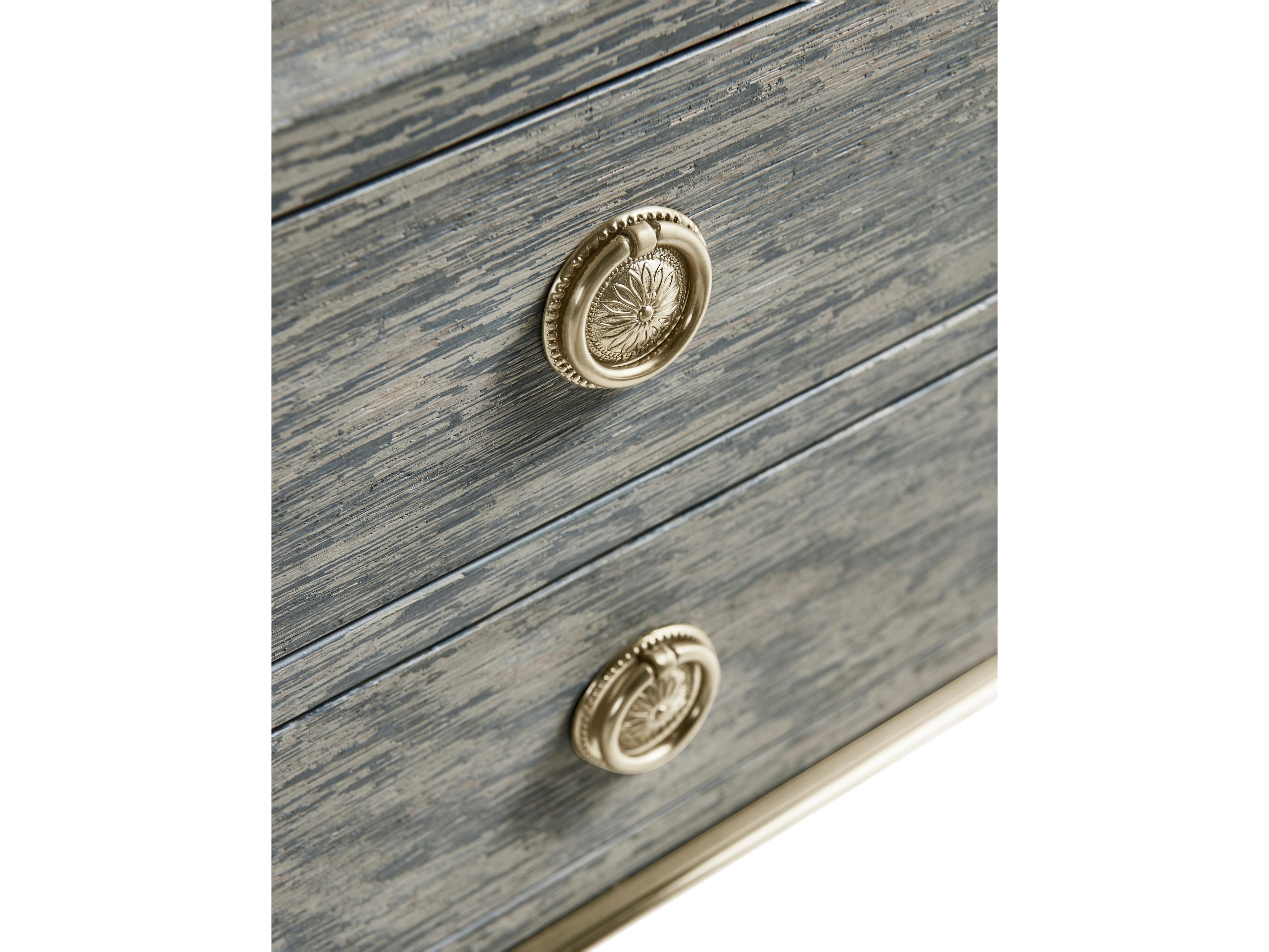 Jonathan Charles William Yeoward Arlingham 2-Drawers Gray Oak Wood Nightstand