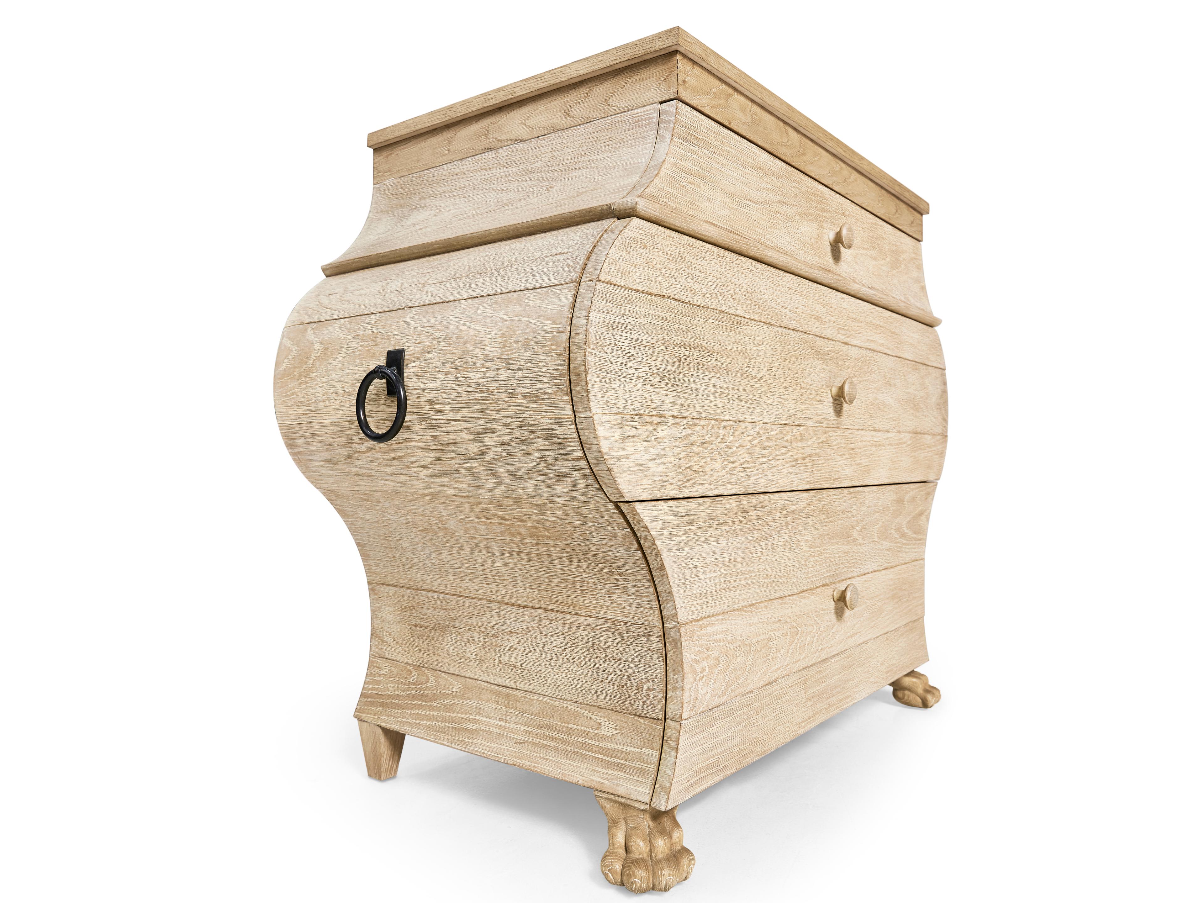 Jonathan Charles William Yeoward 3-Drawers Oak Wood Dresser