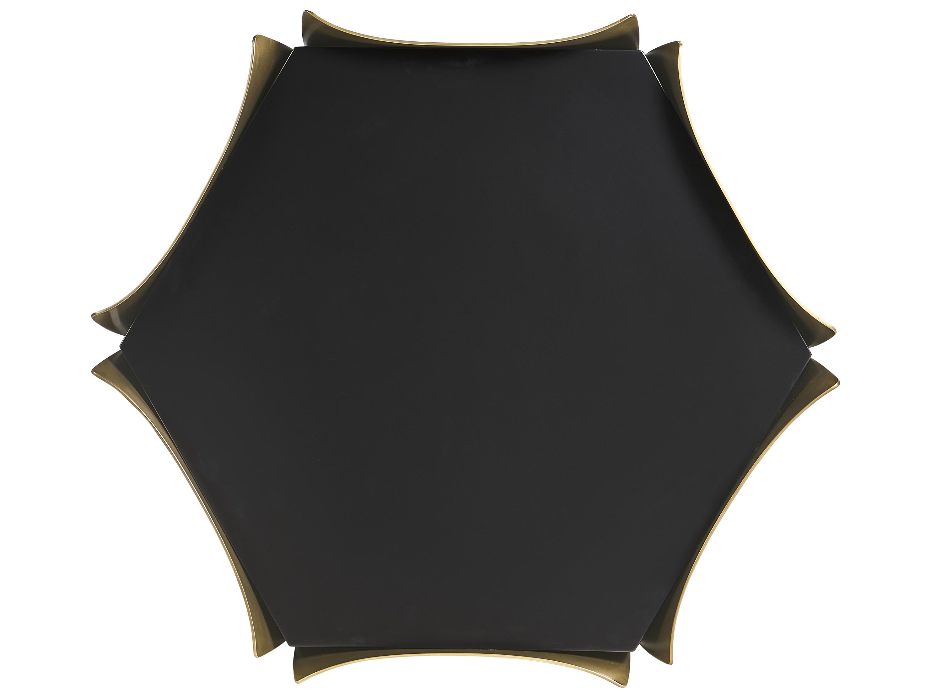 Jonathan Charles Jc Modern Rectangular Metal Satin Brass End Table