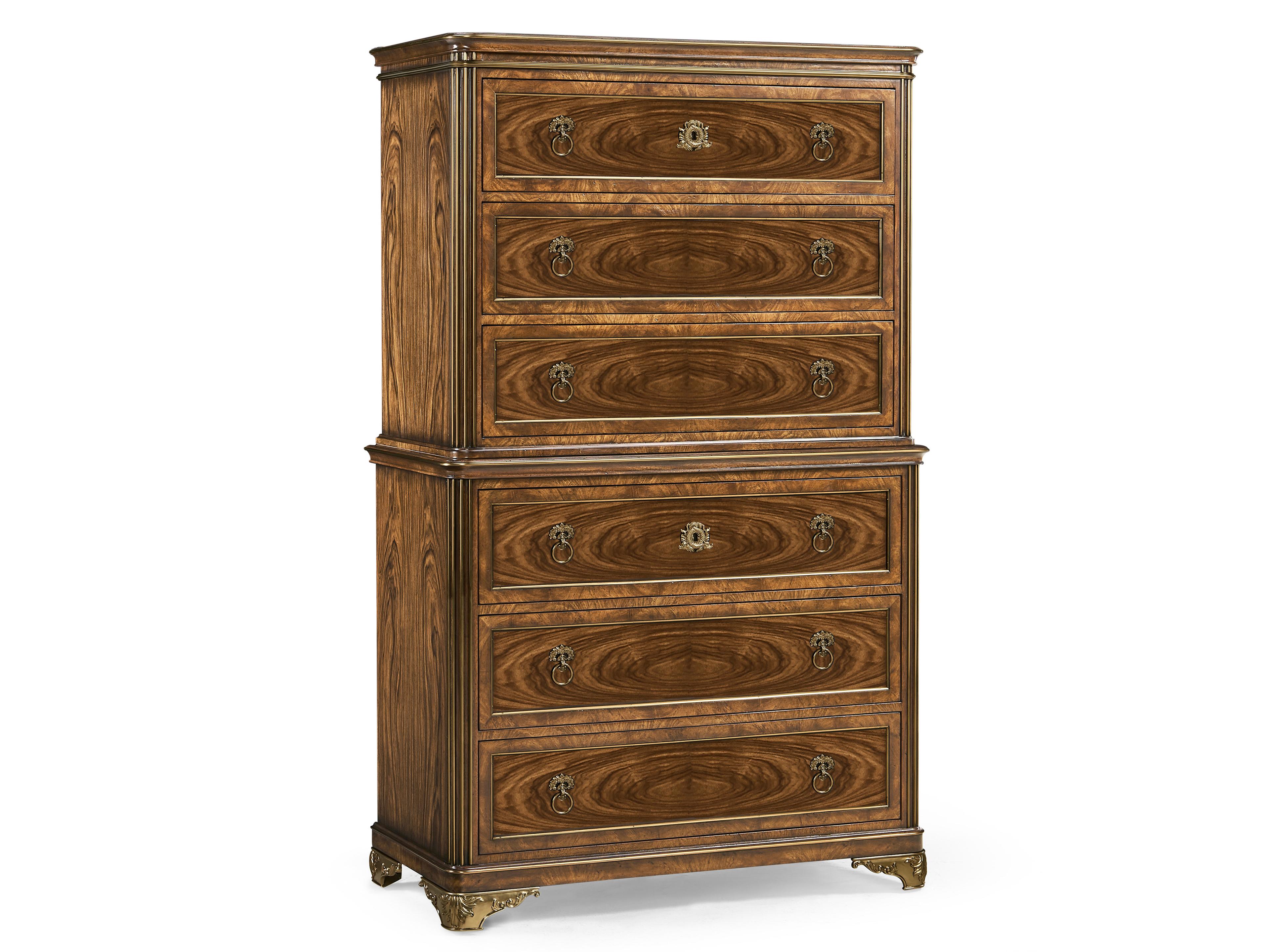 Jonathan Charles Viceroy Santos Brown Mahogany Wood Accent Chest