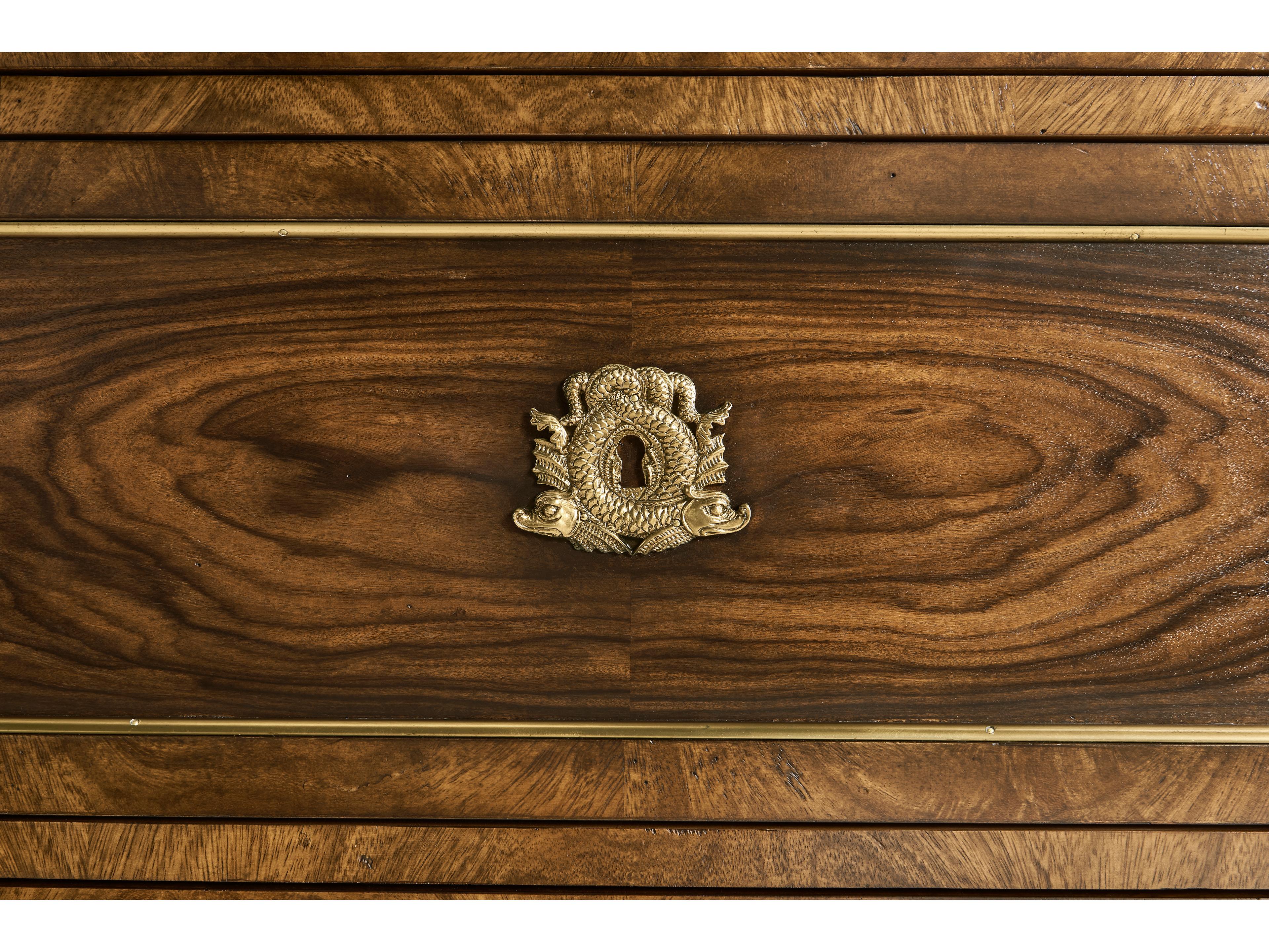 Jonathan Charles Viceroy Santos Brown Mahogany Wood Accent Chest