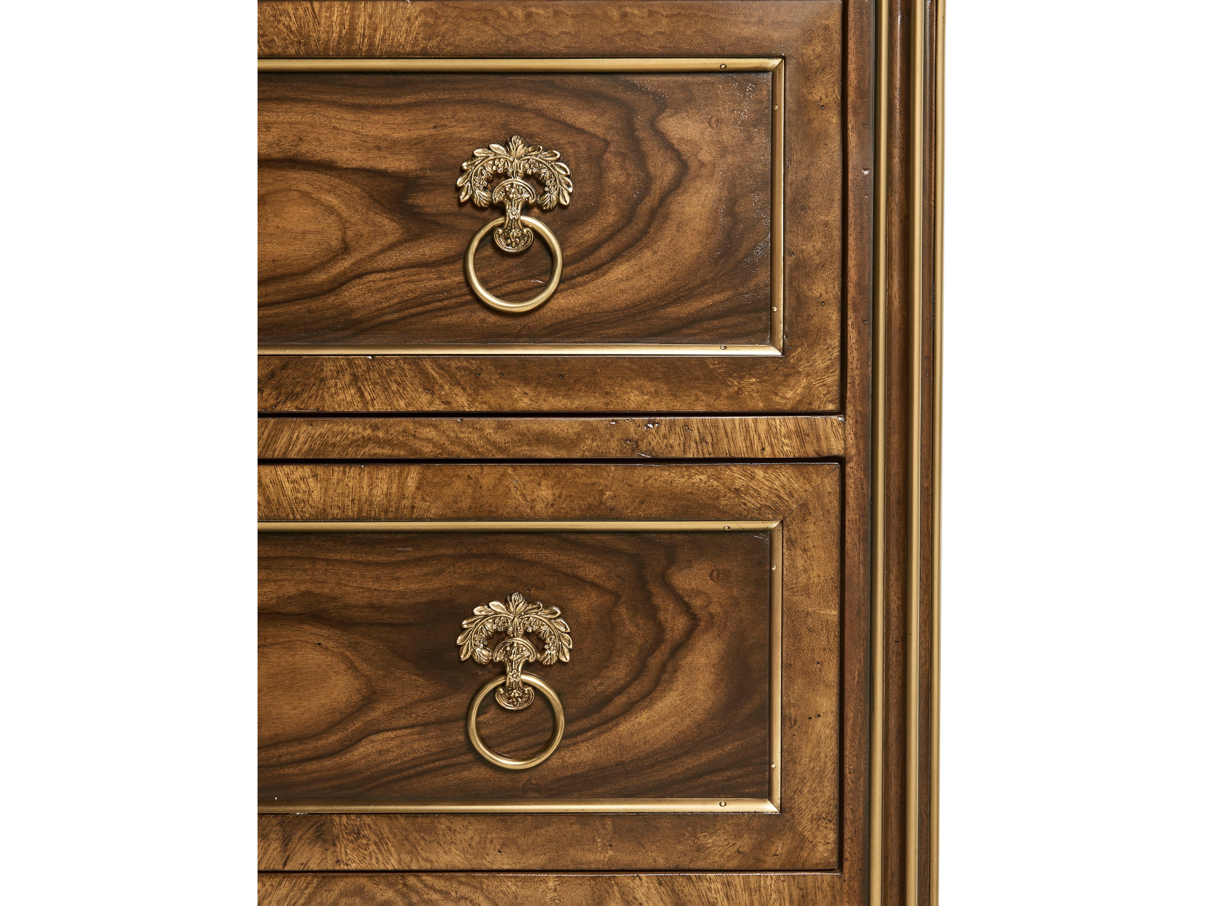 Jonathan Charles Viceroy 3-Drawers Mahogany Wood Nightstand