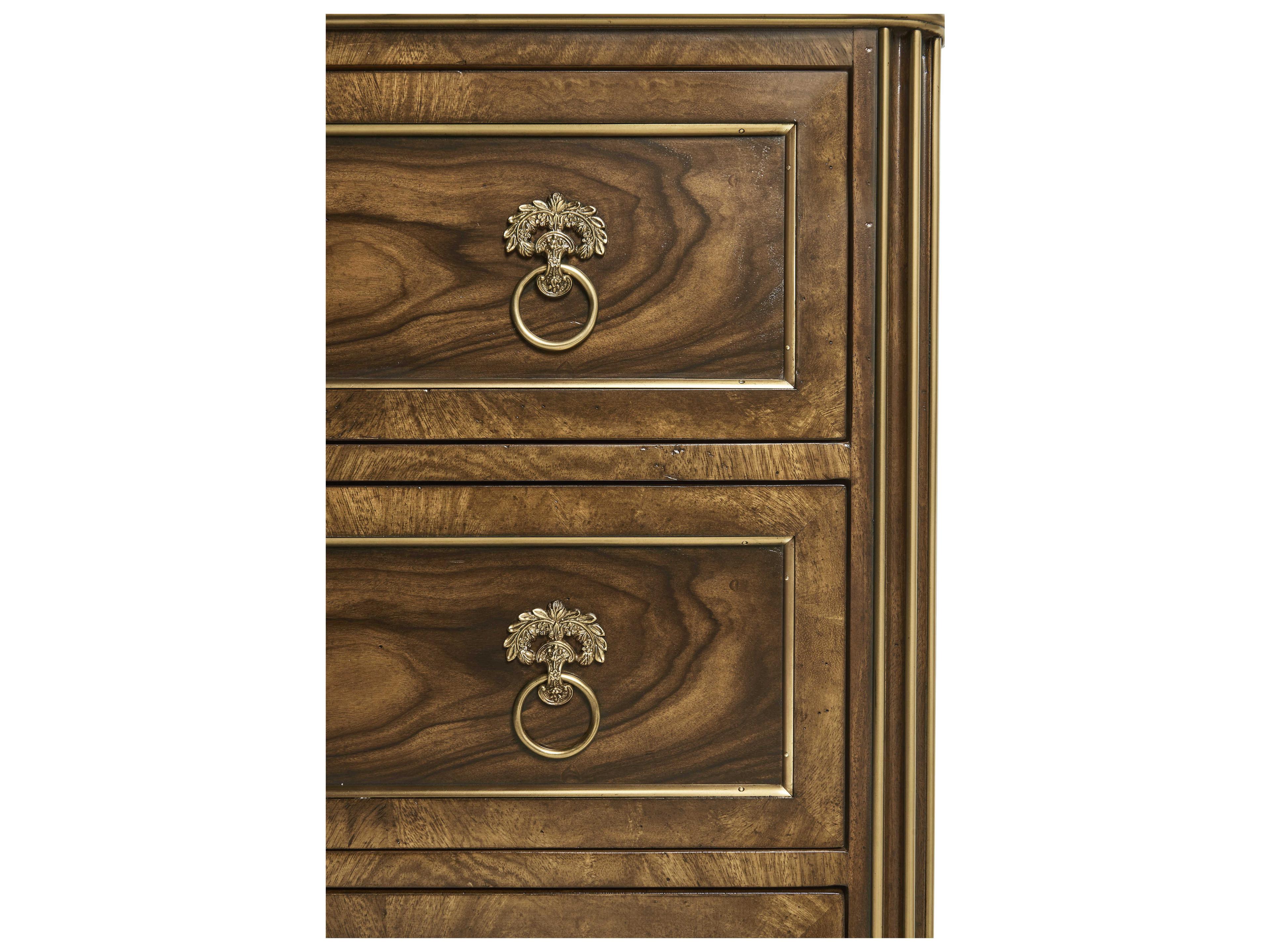 Jonathan Charles Viceroy 3-Drawers Mahogany Wood Nightstand