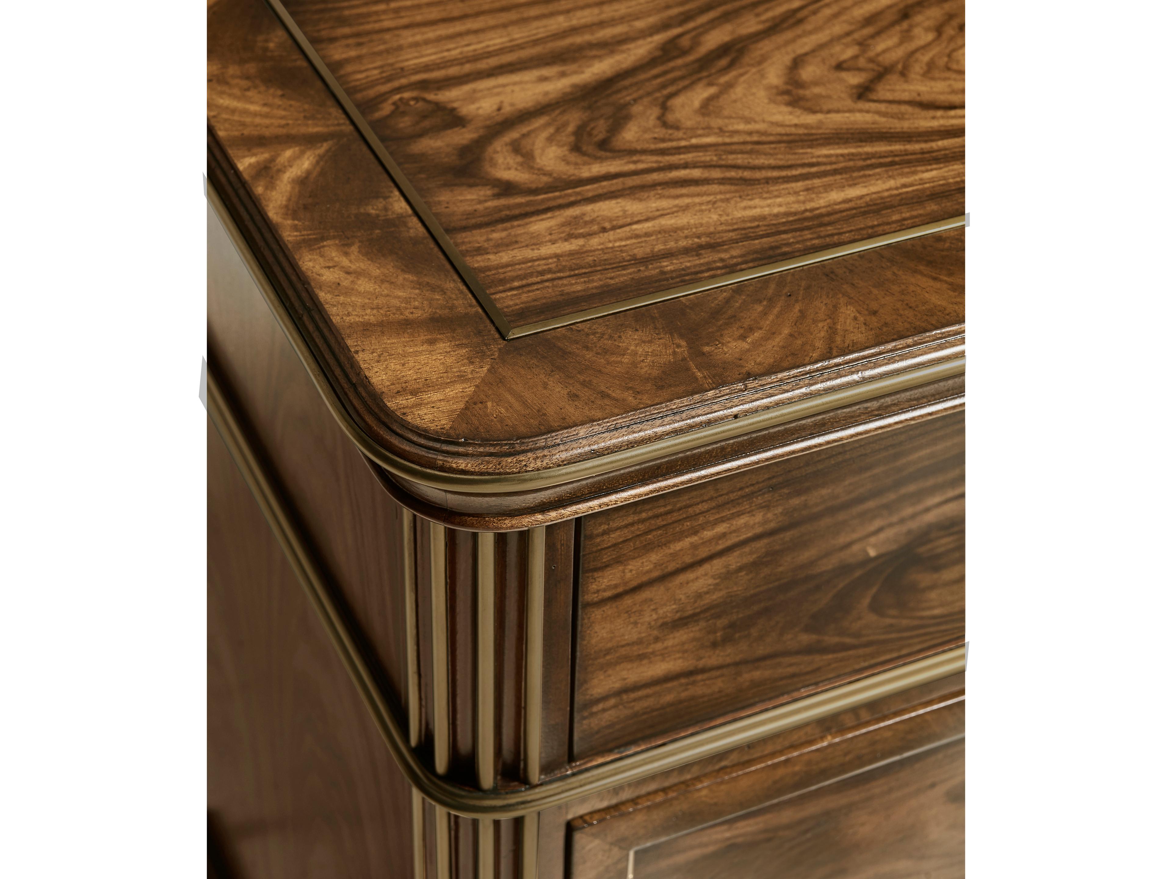 Jonathan Charles Viceroy 3-Drawers Mahogany Wood Nightstand