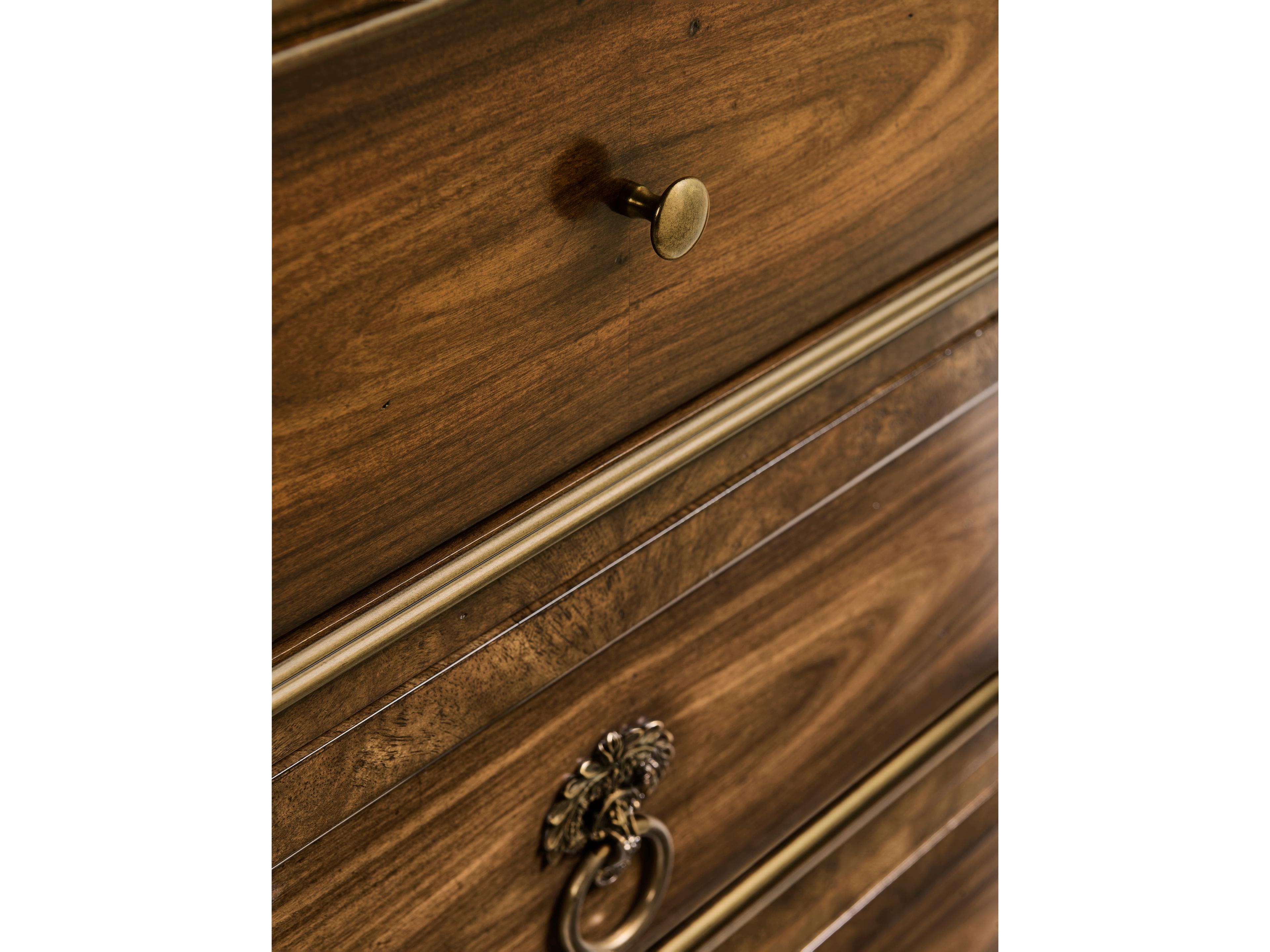 Jonathan Charles Viceroy 3-Drawers Mahogany Wood Nightstand