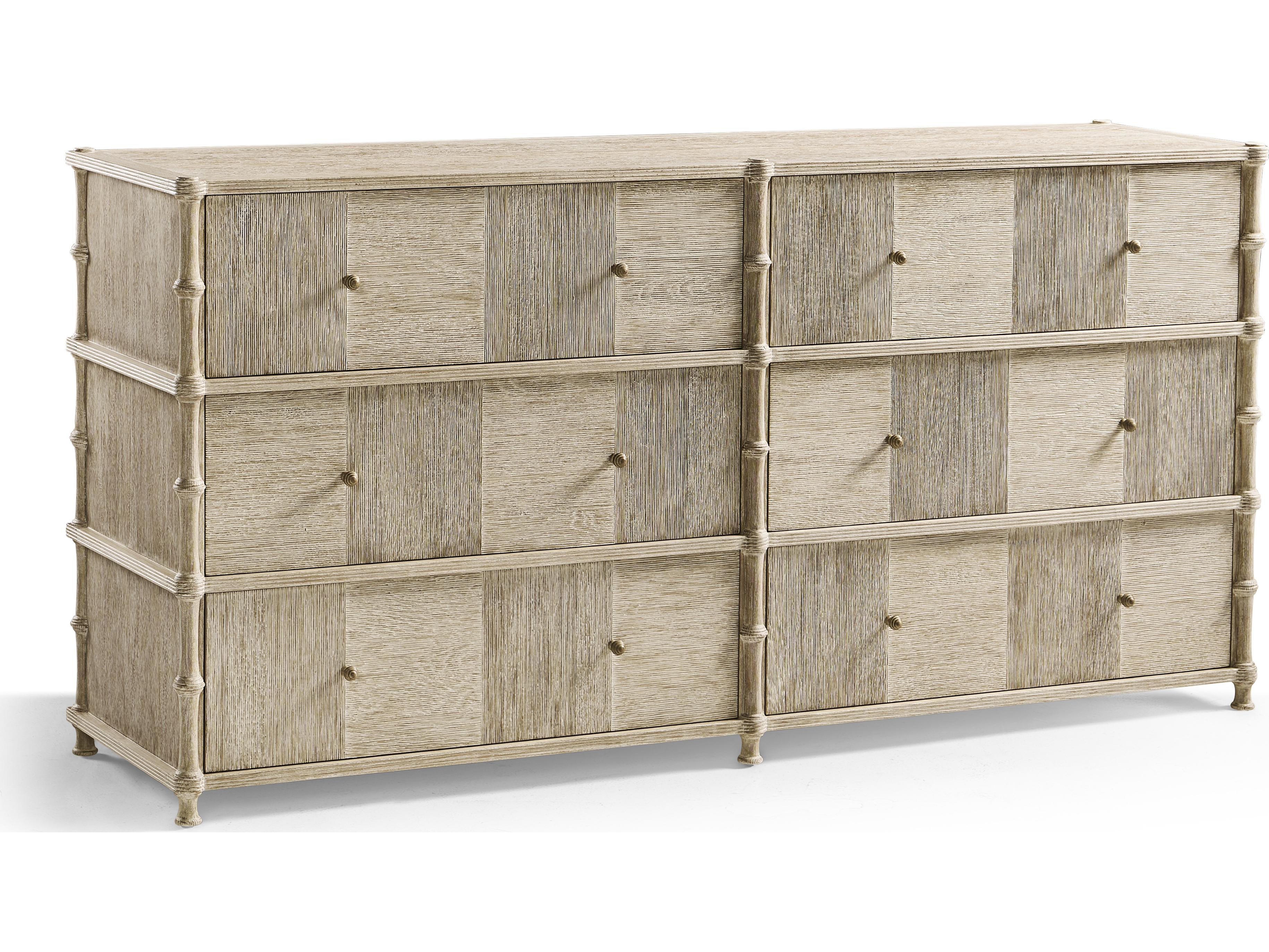Jonathan Charles William Yeoward 6-Drawers Beige Oak Wood Double Dresser