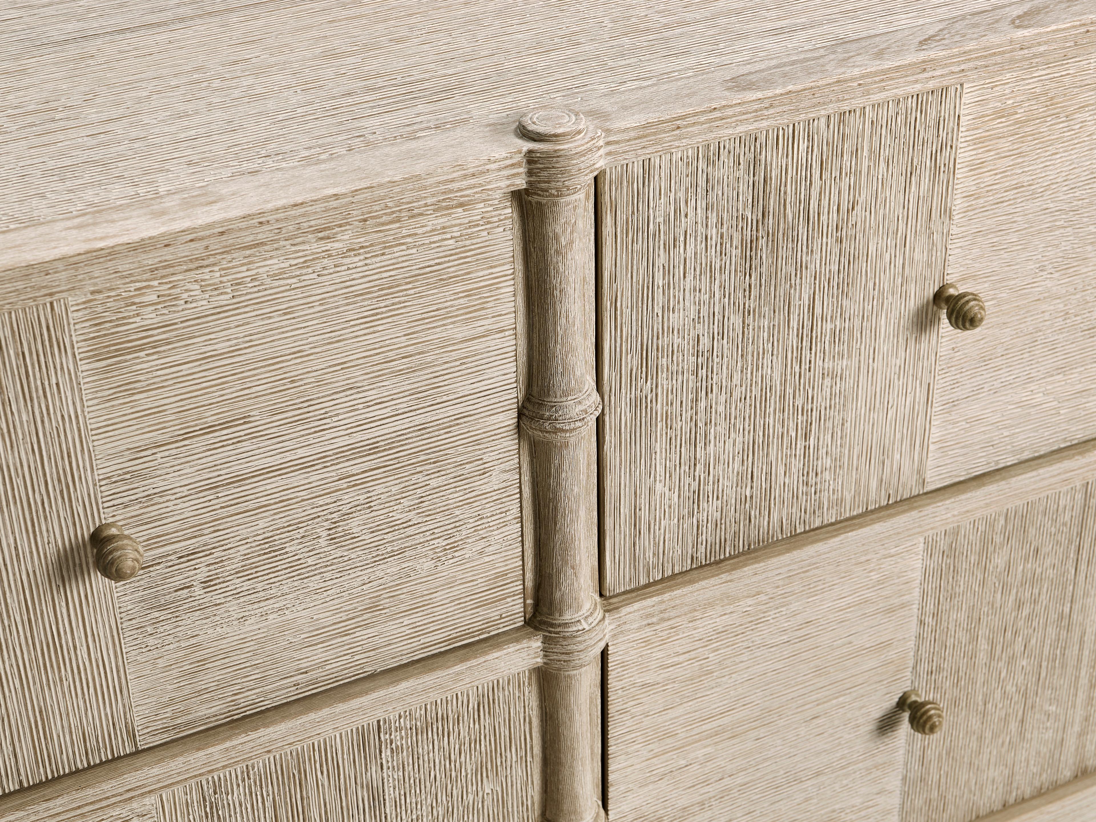 Jonathan Charles William Yeoward 6-Drawers Beige Oak Wood Double Dresser