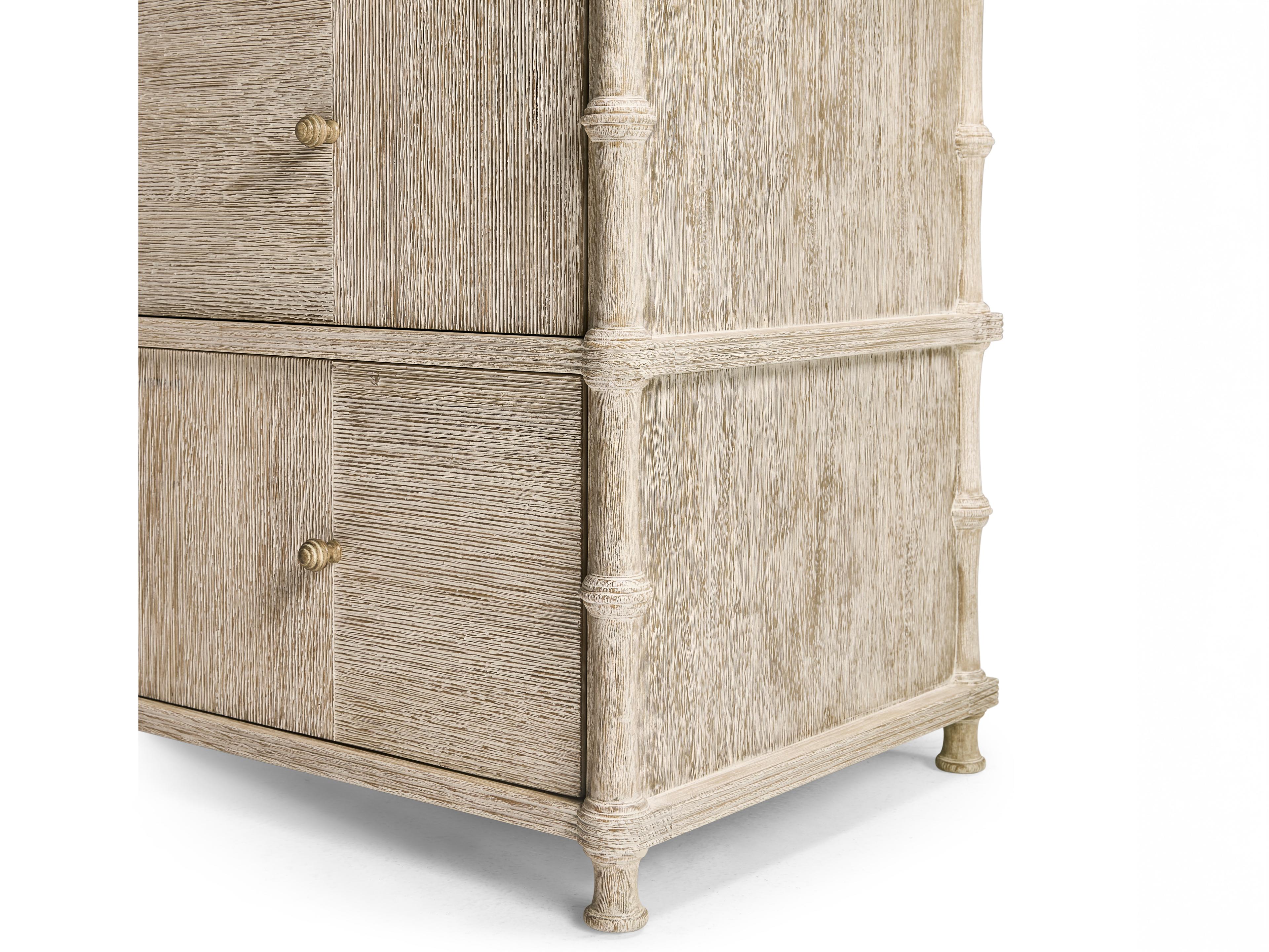 Jonathan Charles William Yeoward 6-Drawers Beige Oak Wood Double Dresser