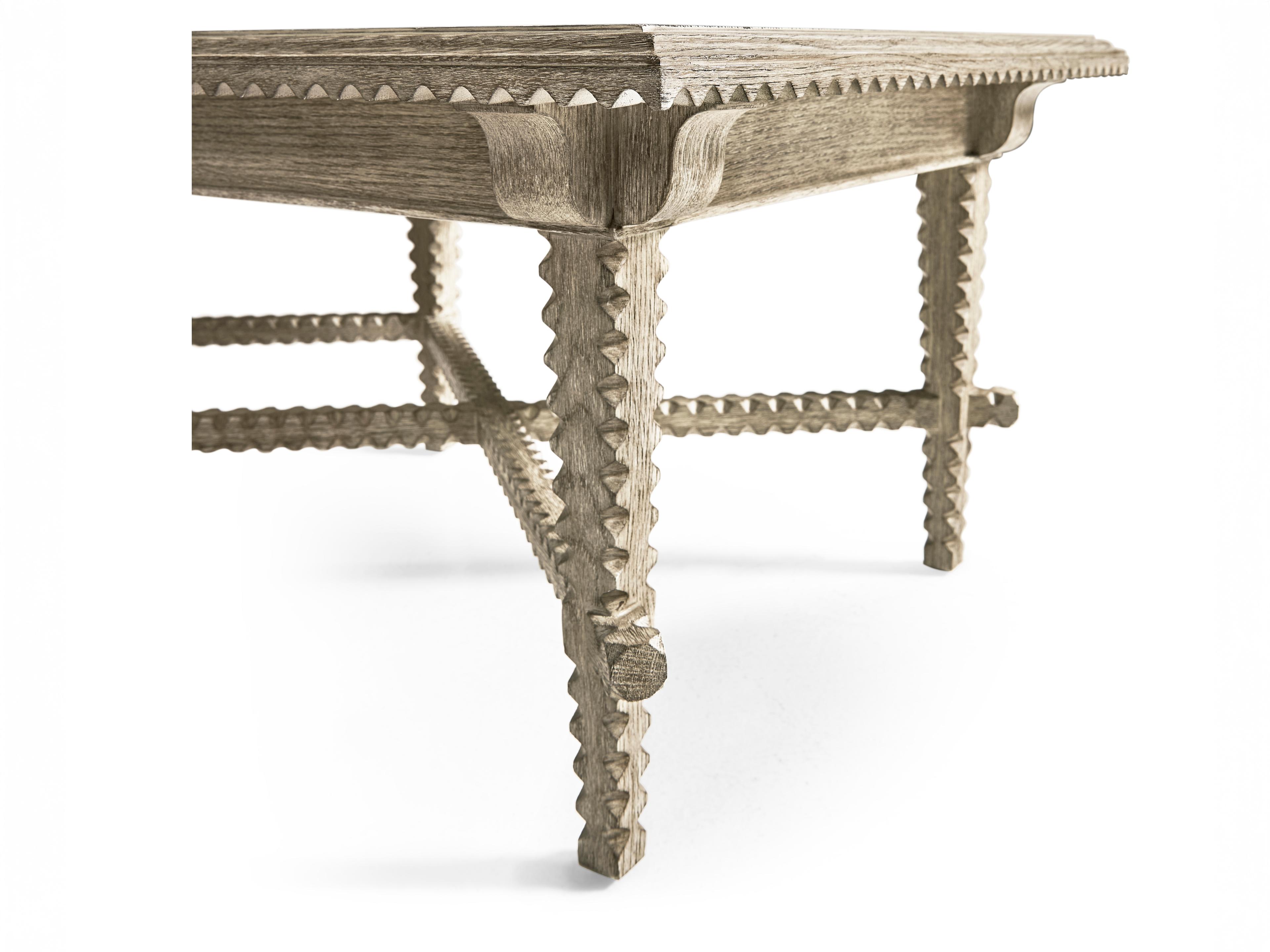 Jonathan Charles William Yeoward Rectangular Wood Greyed Oak Coffee Table