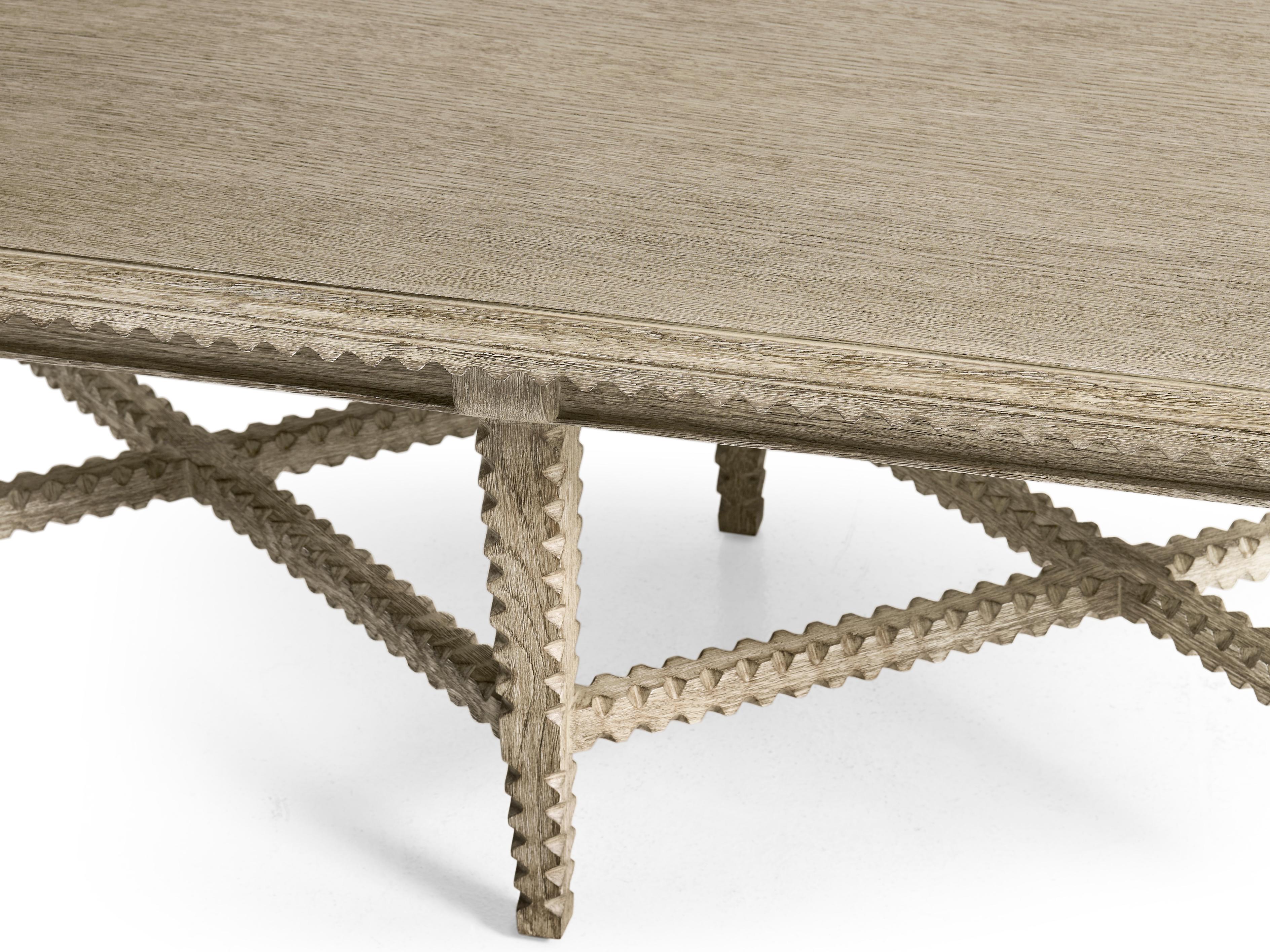 Jonathan Charles William Yeoward Rectangular Wood Greyed Oak Coffee Table