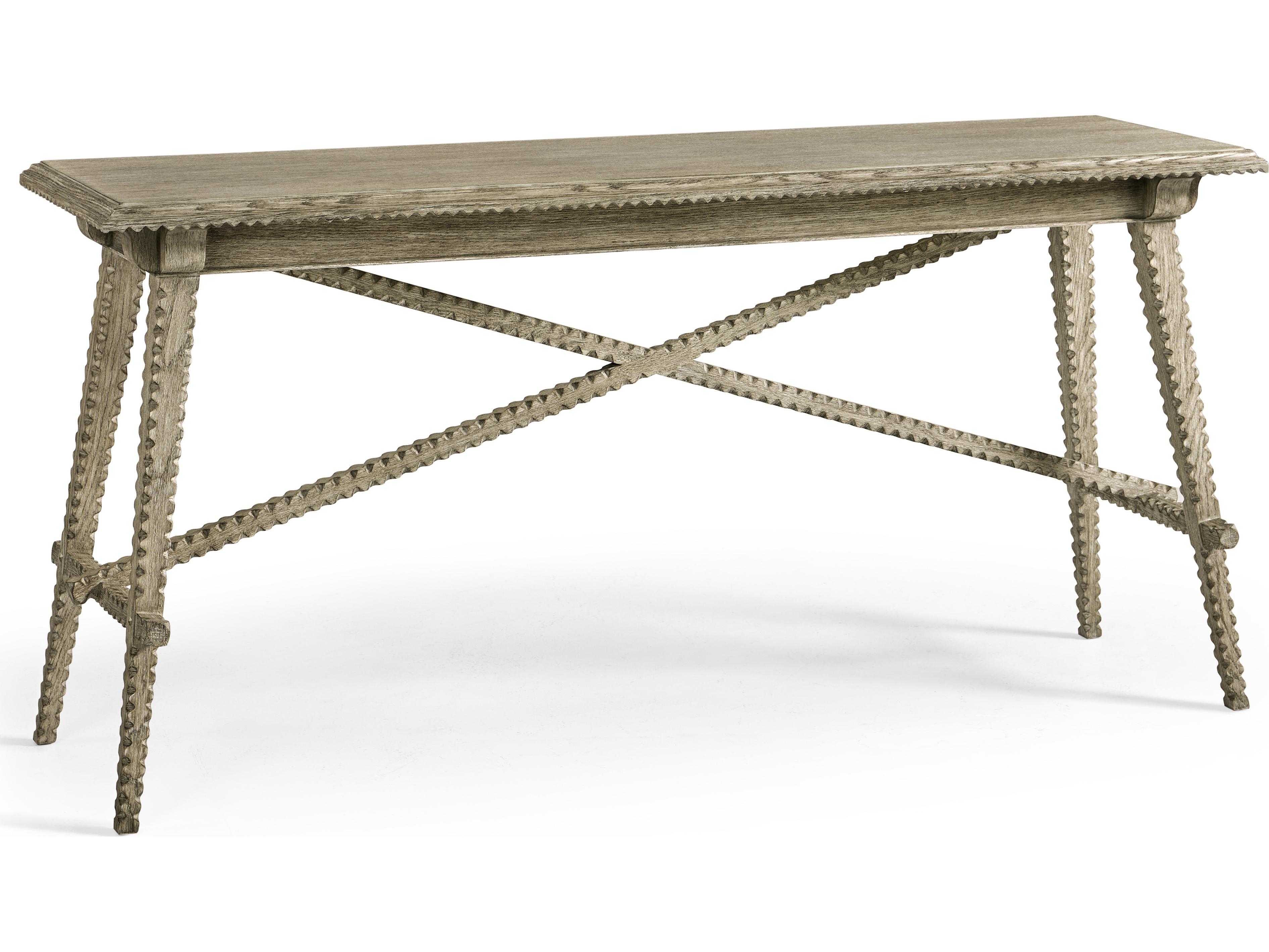 Jonathan Charles William Yeoward Rectangular Wood Greyed Oak Console Table