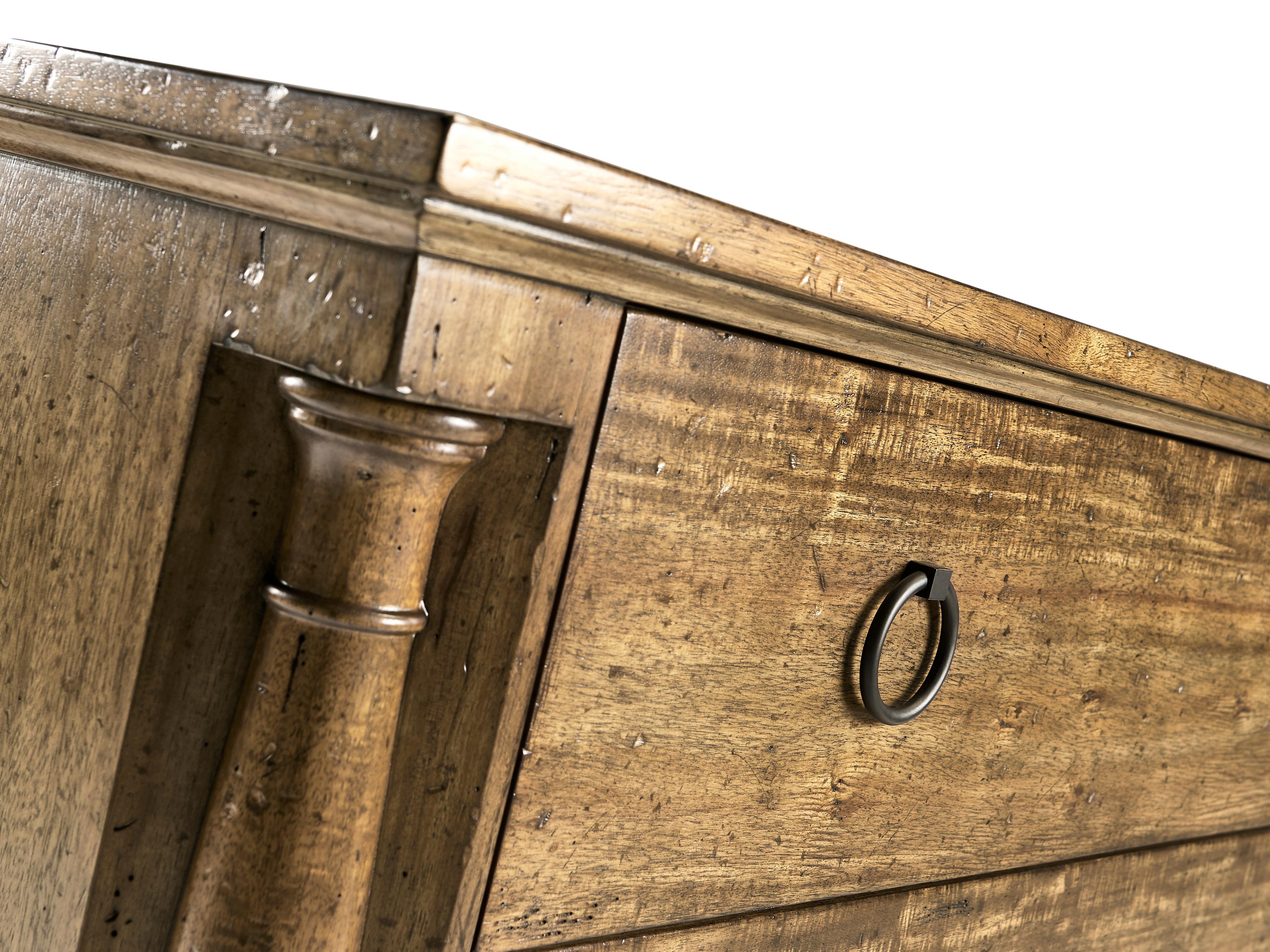 Jonathan Charles Jc Casual 3-Drawers Brown Acacia Wood Dresser