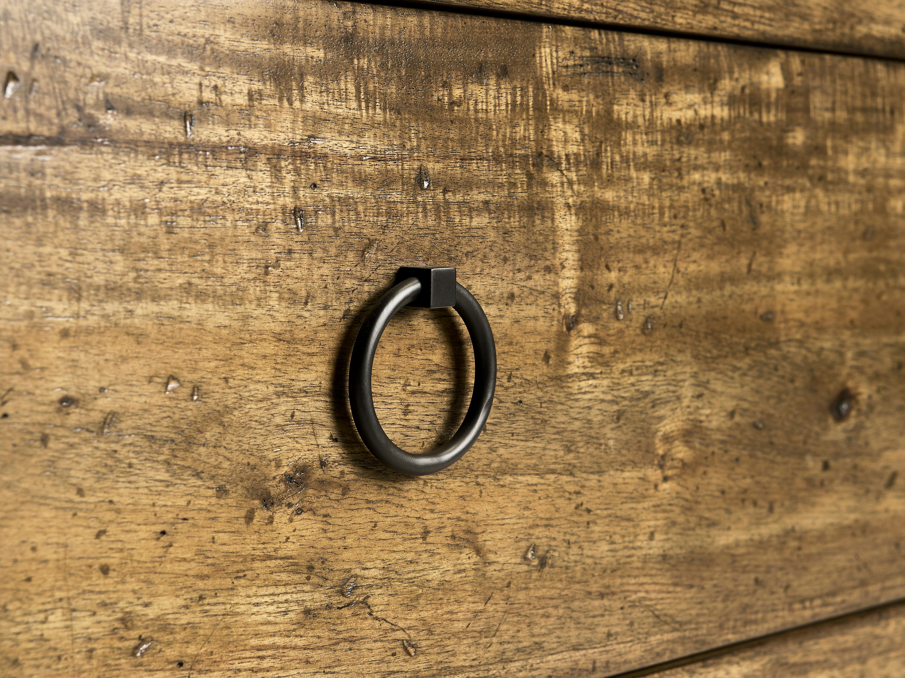 Jonathan Charles Jc Casual 3-Drawers Brown Acacia Wood Dresser