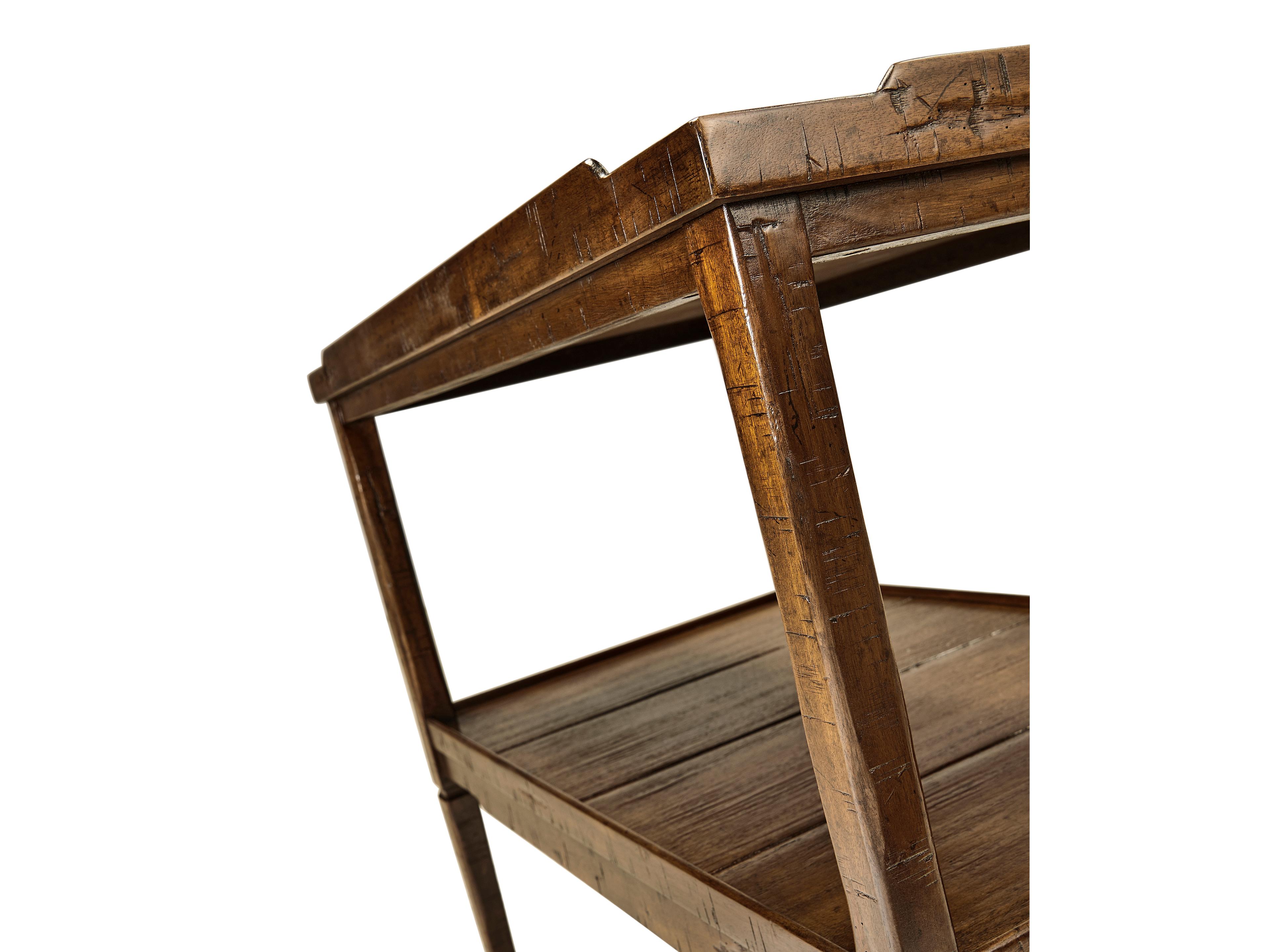 Jonathan Charles Jc Casual Rectangular Wood Country Farmhouse Walnut End Table