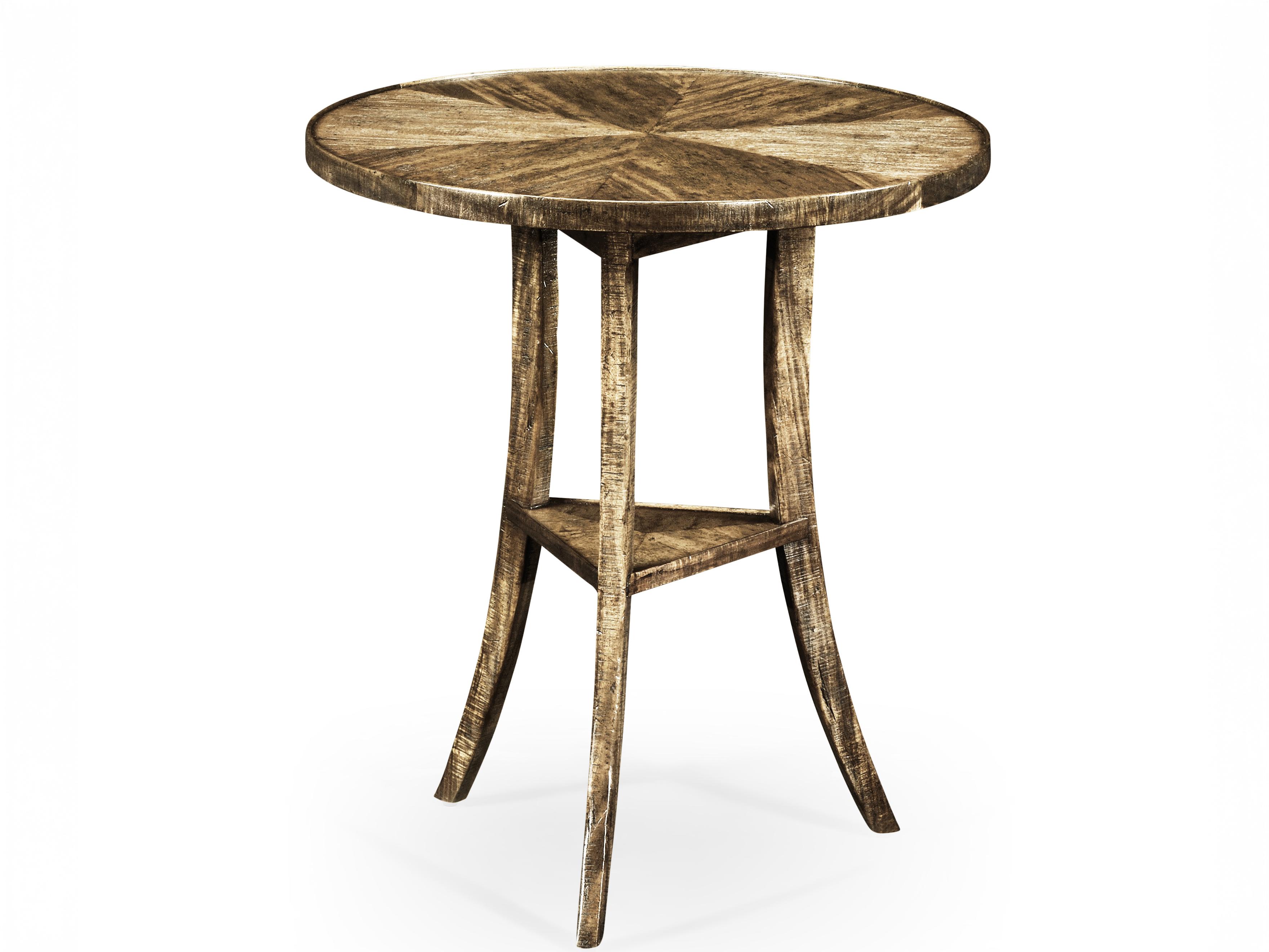 Jonathan Charles Jc Casual Round Driftwood End Table