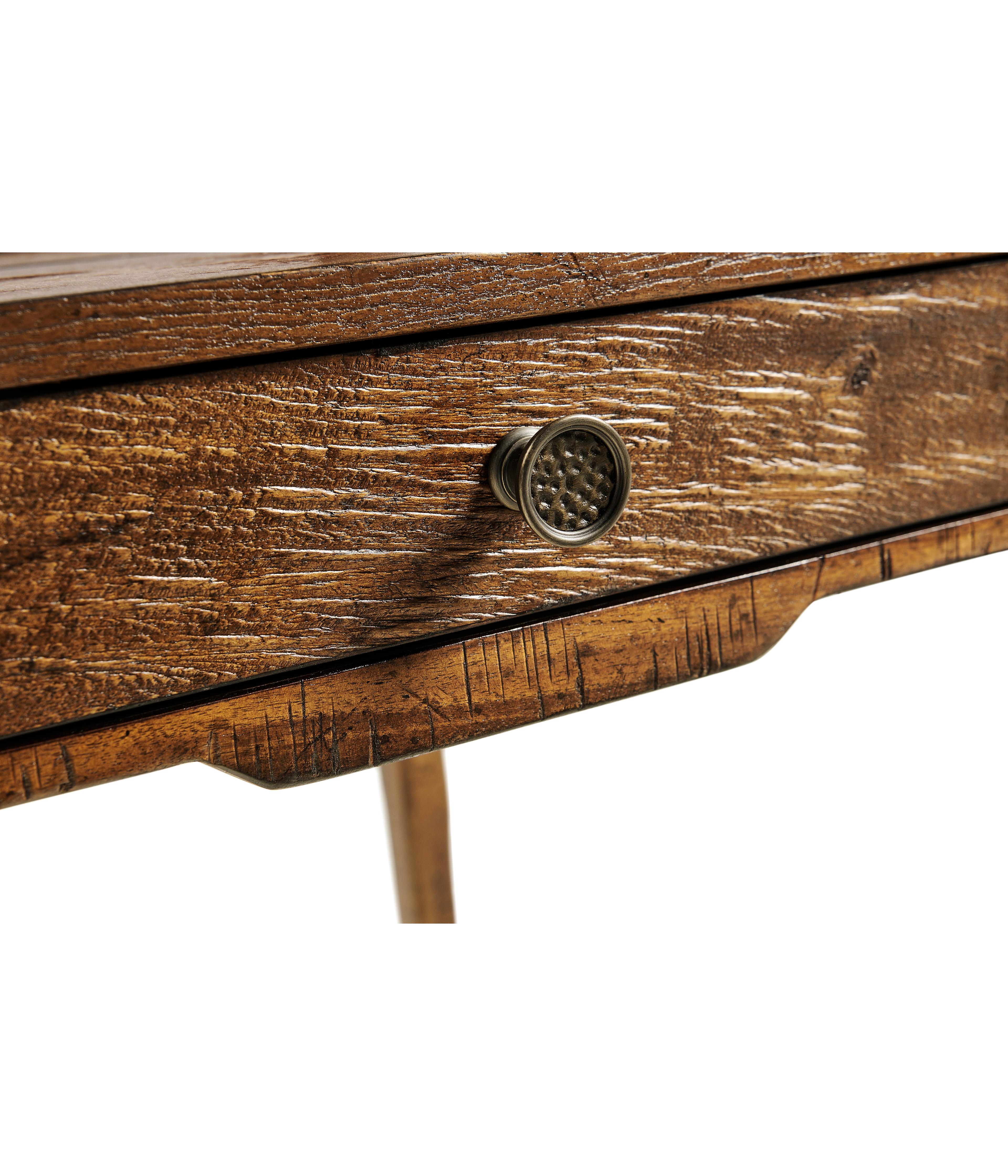 Jonathan Charles Casually Country Square Wood Farmhouse Walnut End Table