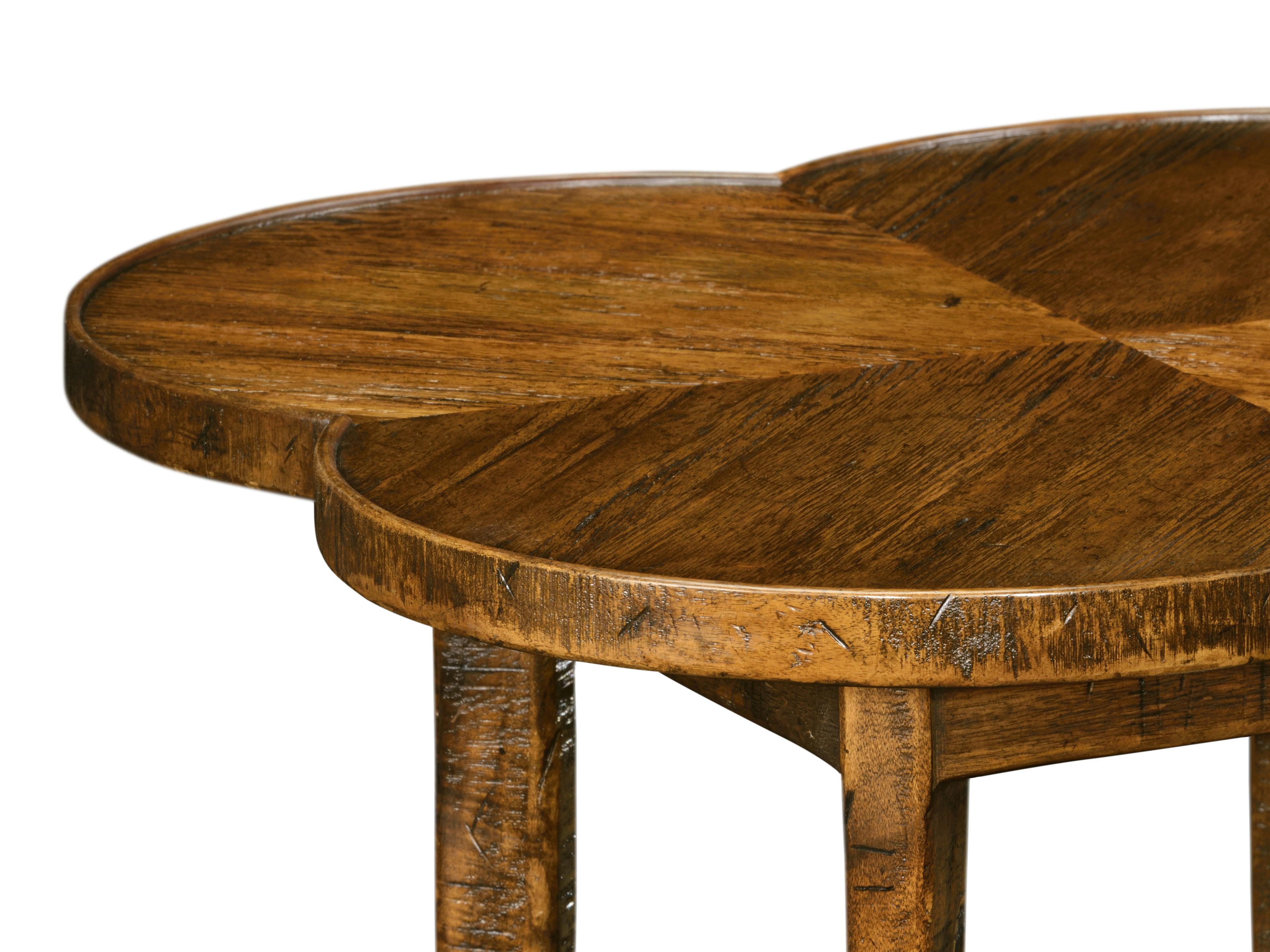 Jonathan Charles Casually Country Wood Farmhouse Walnut End Table