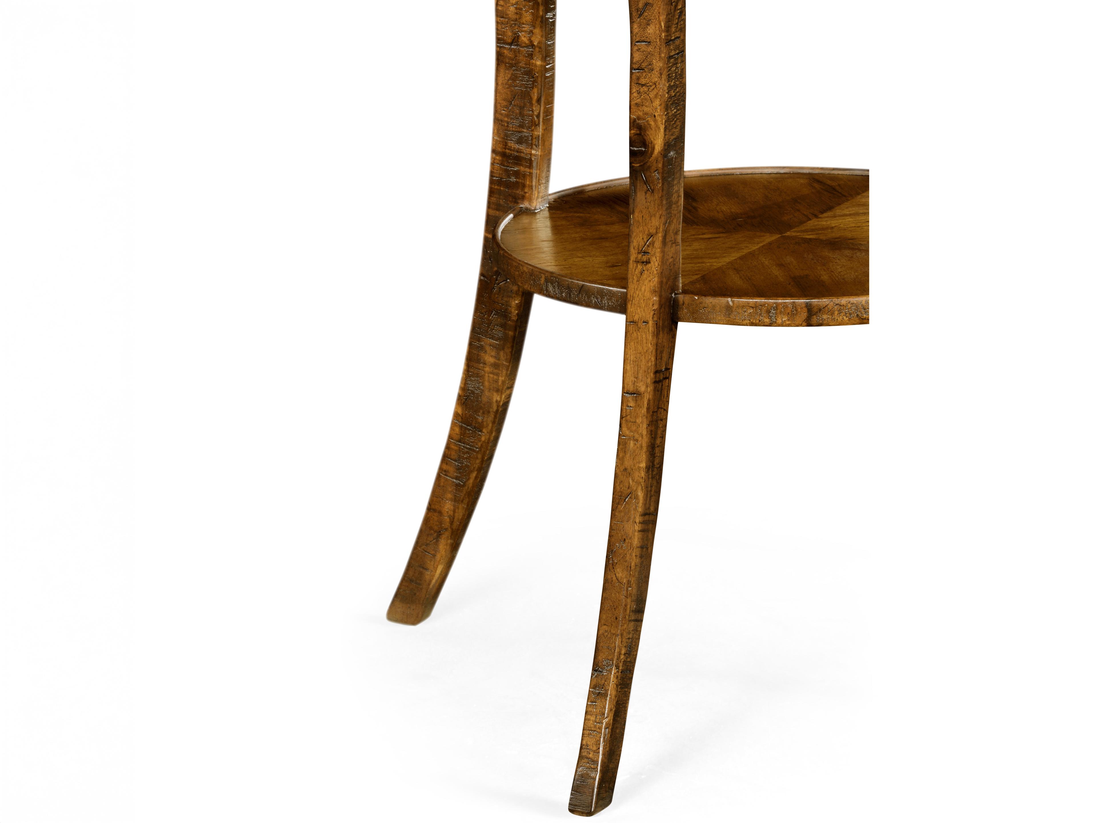 Jonathan Charles Casually Country Wood Farmhouse Walnut End Table