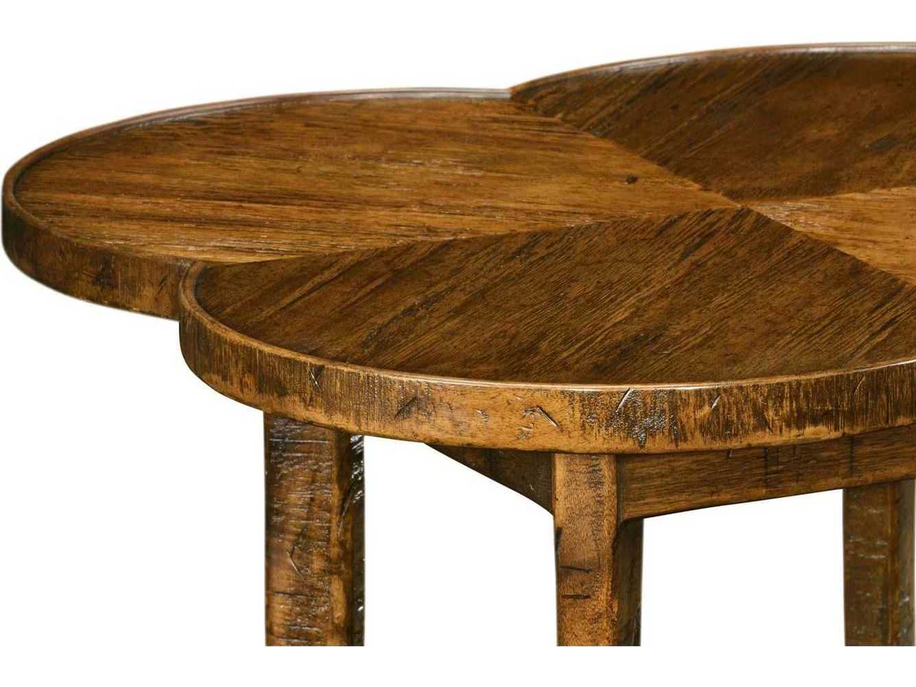 Jonathan Charles Casually Country Wood Farmhouse Walnut End Table