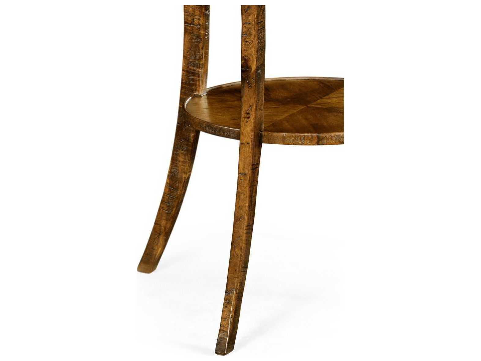 Jonathan Charles Casually Country Wood Farmhouse Walnut End Table