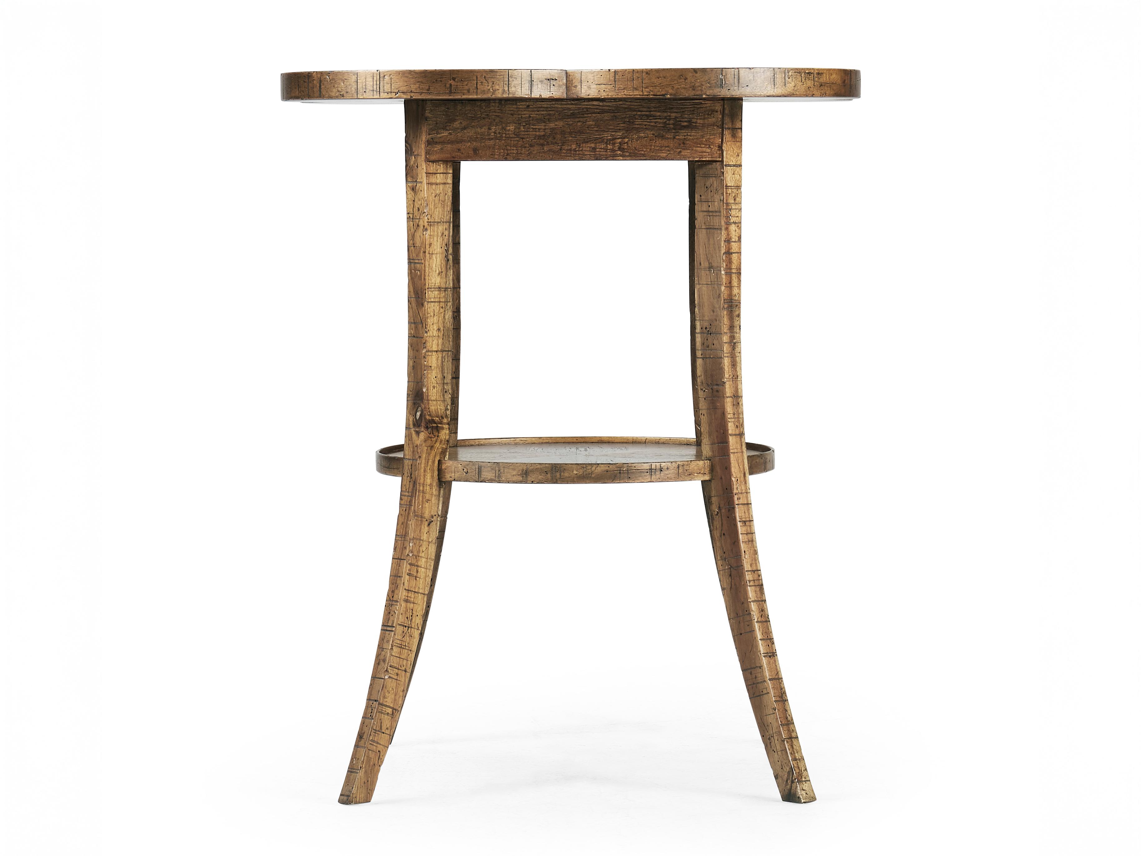 Jonathan Charles Jc Casual Round Driftwood End Table