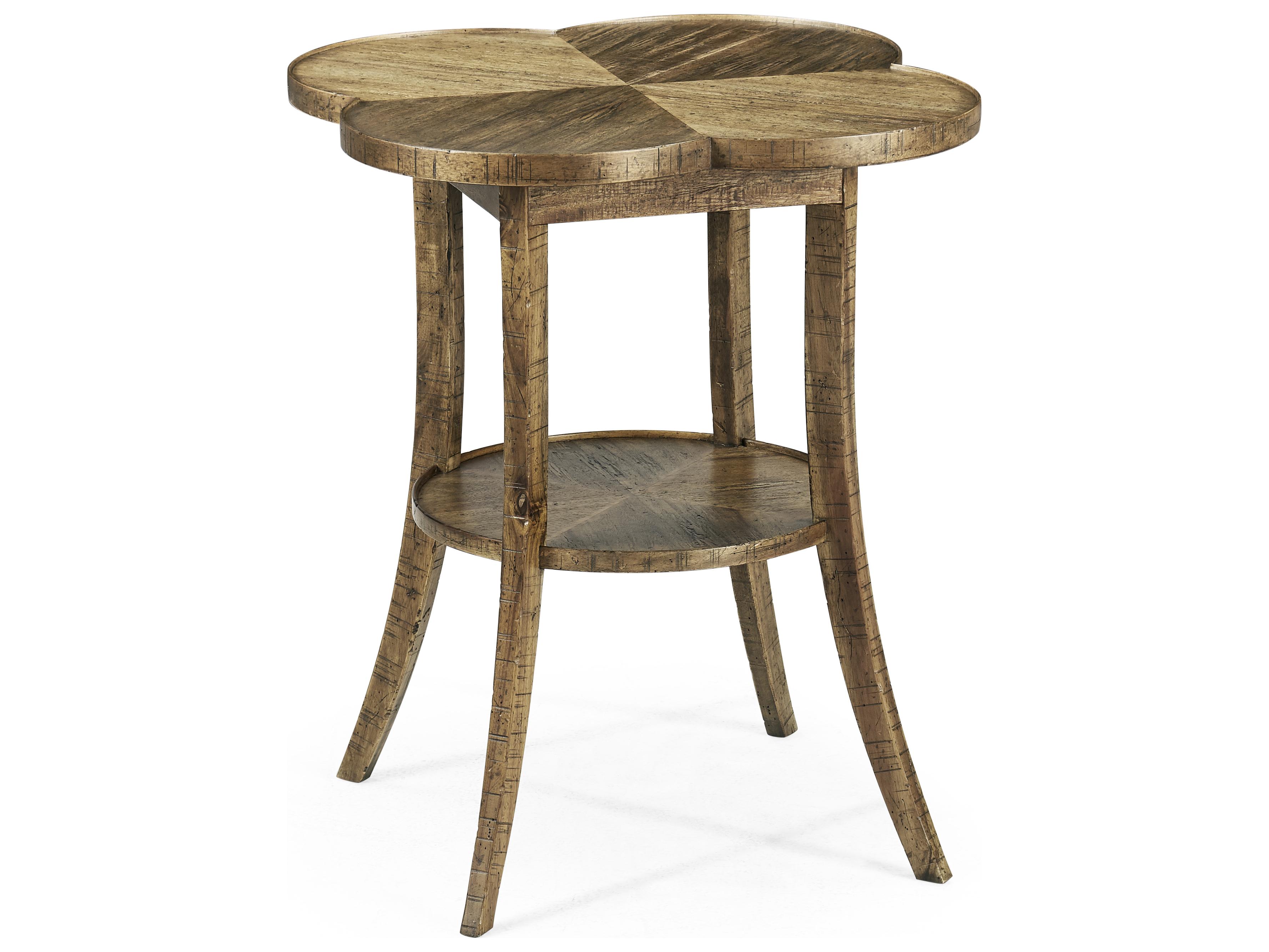Jonathan Charles Jc Casual Round Driftwood End Table