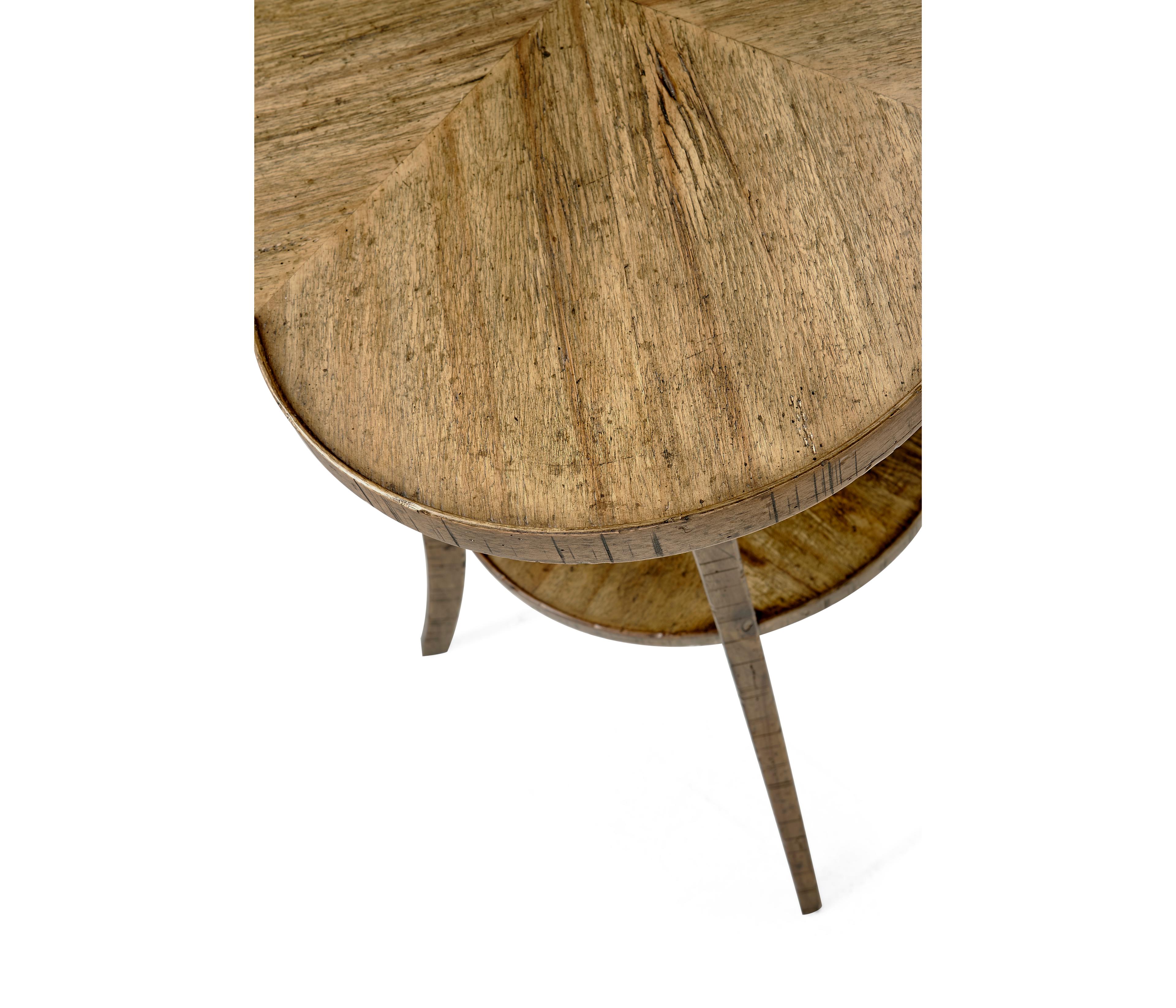 Jonathan Charles Jc Casual Round Driftwood End Table
