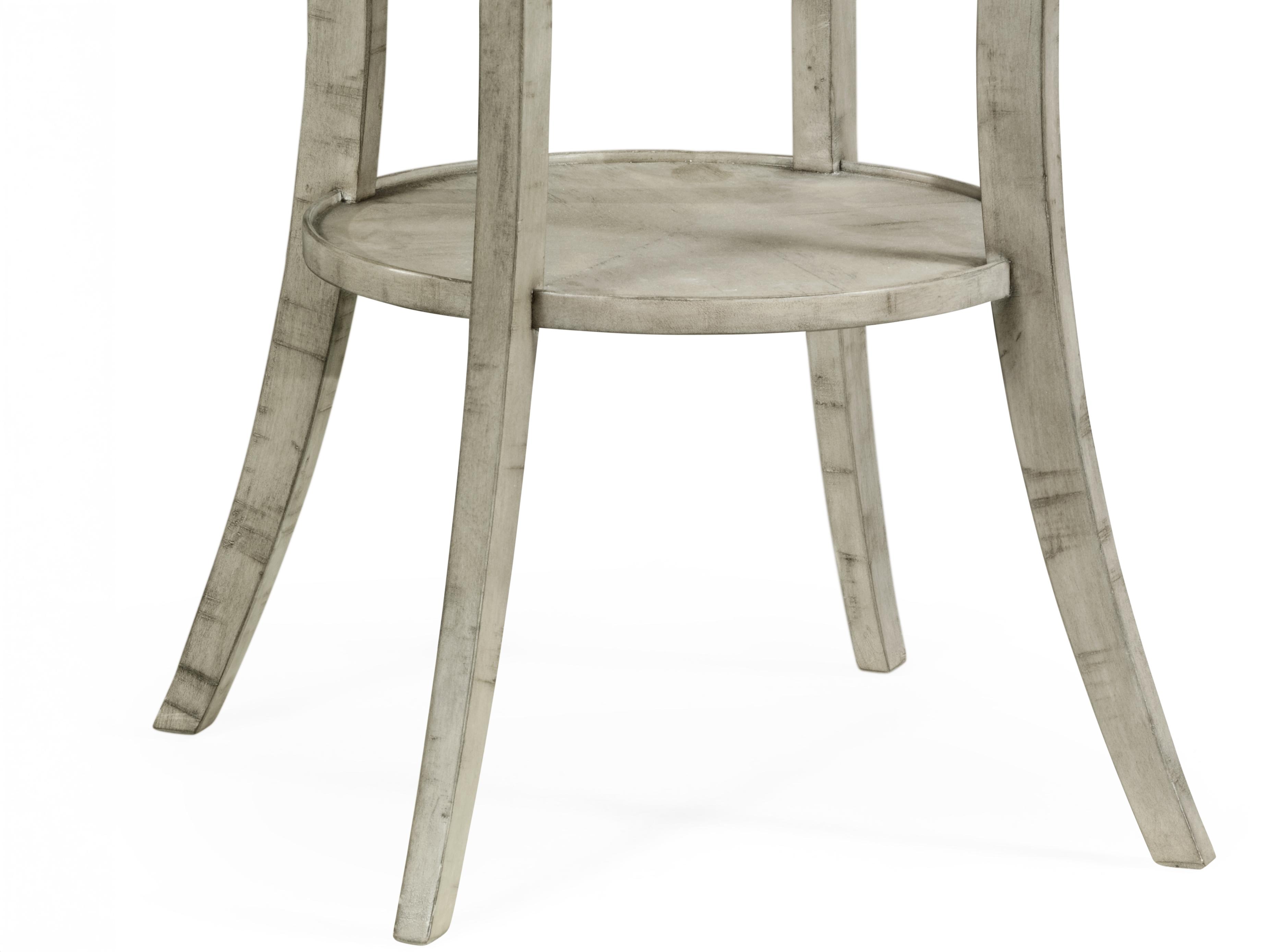 Jonathan Charles Casually Country Wood Rustic Grey Acacia End Table