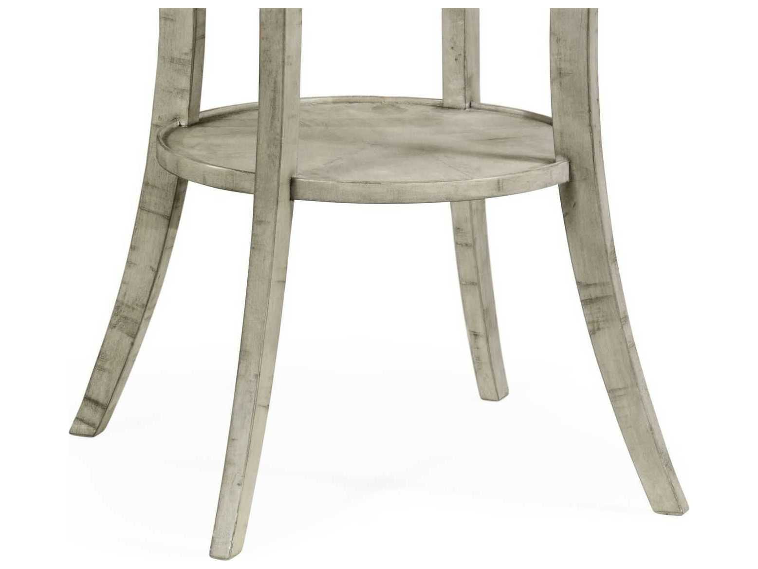 Jonathan Charles Casually Country Wood Rustic Grey Acacia End Table