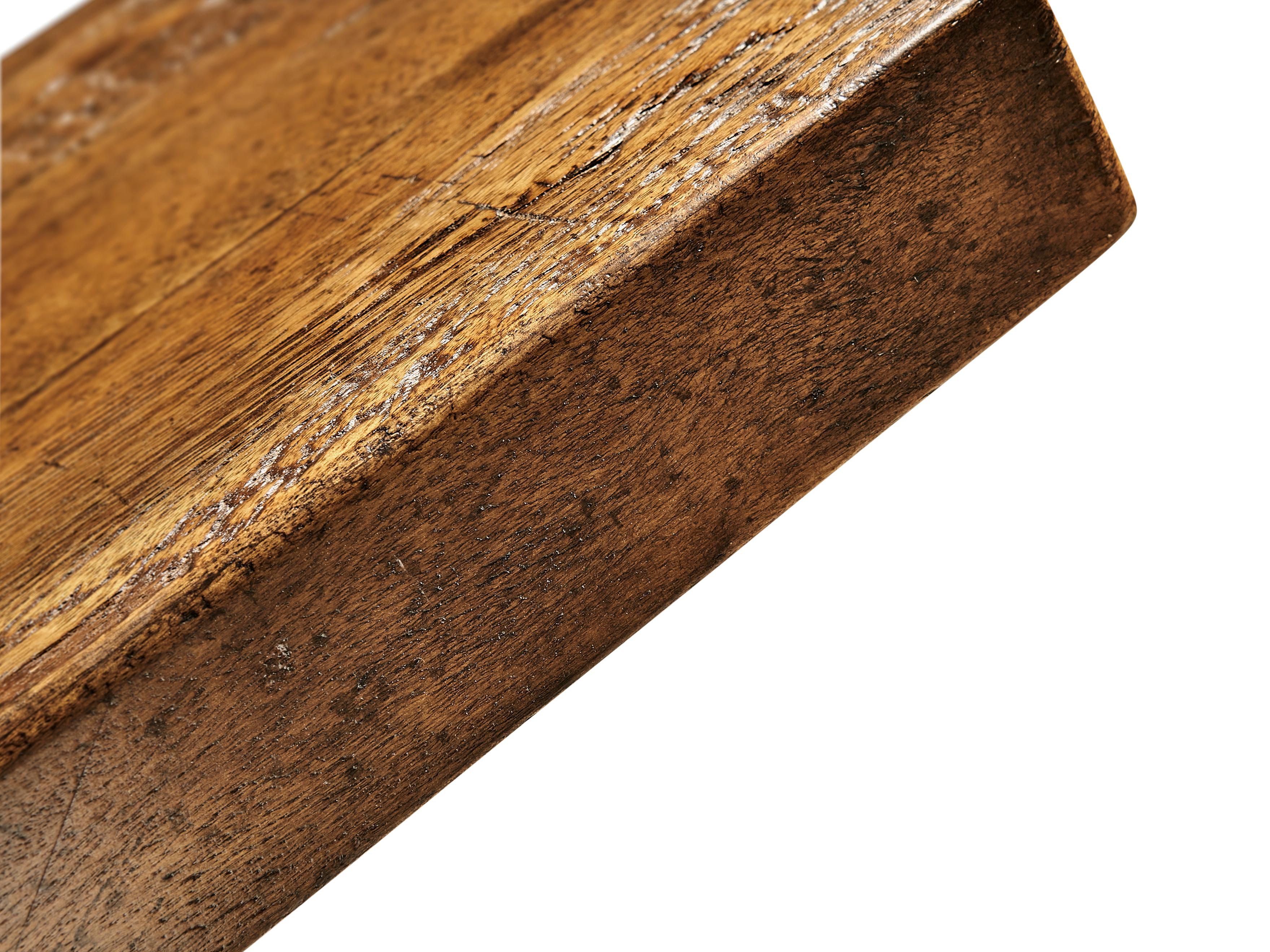 Jonathan Charles Casually Country Rectangular Wood Farmhouse Walnut Console Table