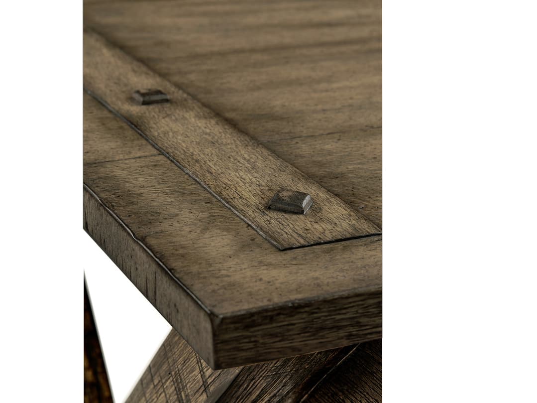 Jonathan Charles Jc Casual Dark Driftwood Brown Acacia Wood Writing Desk