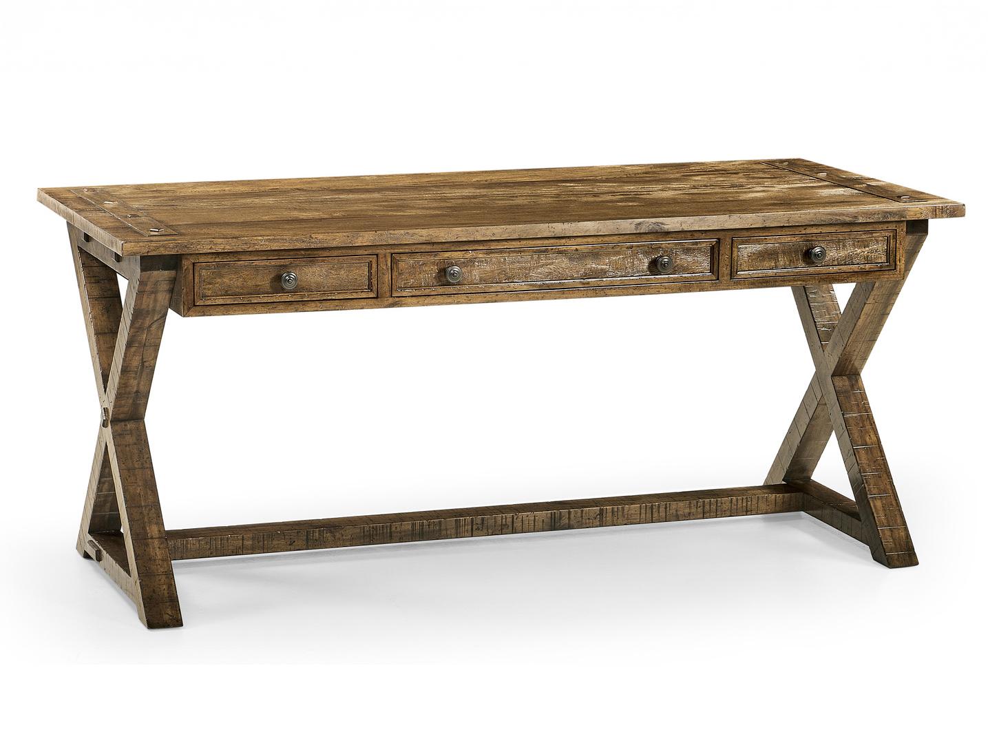 Jonathan Charles Jc Casual Driftwood Brown Acacia Wood Writing Desk