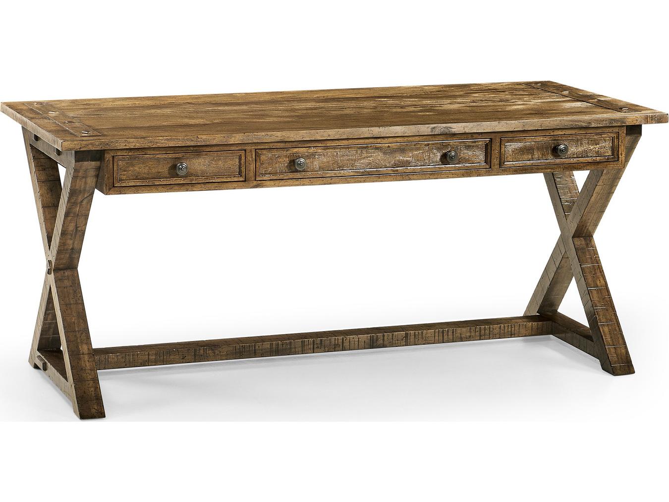 Jonathan Charles Jc Casual Driftwood Brown Acacia Wood Writing Desk